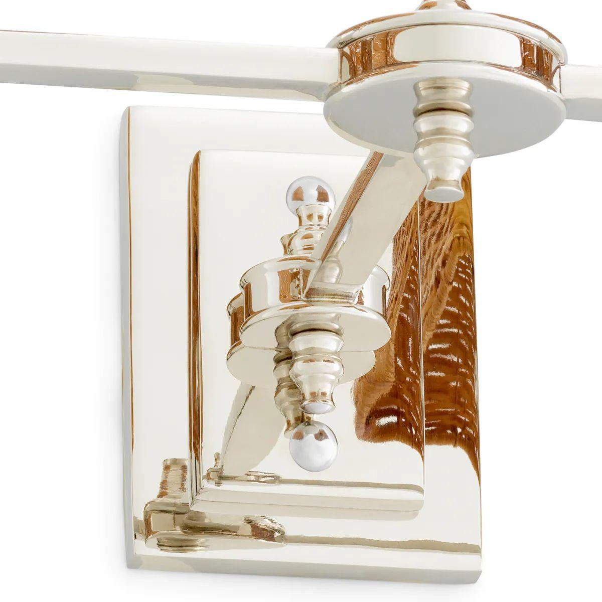 Set of Two Double Wall Lamp in Nickel Finish (Moderne) im Angebot