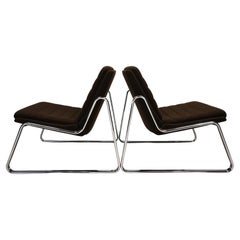 Vintage Set of two Drabert chrome lounge chairs by Gerd Lange, 1970