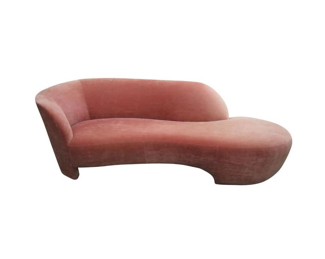 American Set of Two Dusty Rose Pink Vladmir Kagan Style Cloud Sofas For Sale