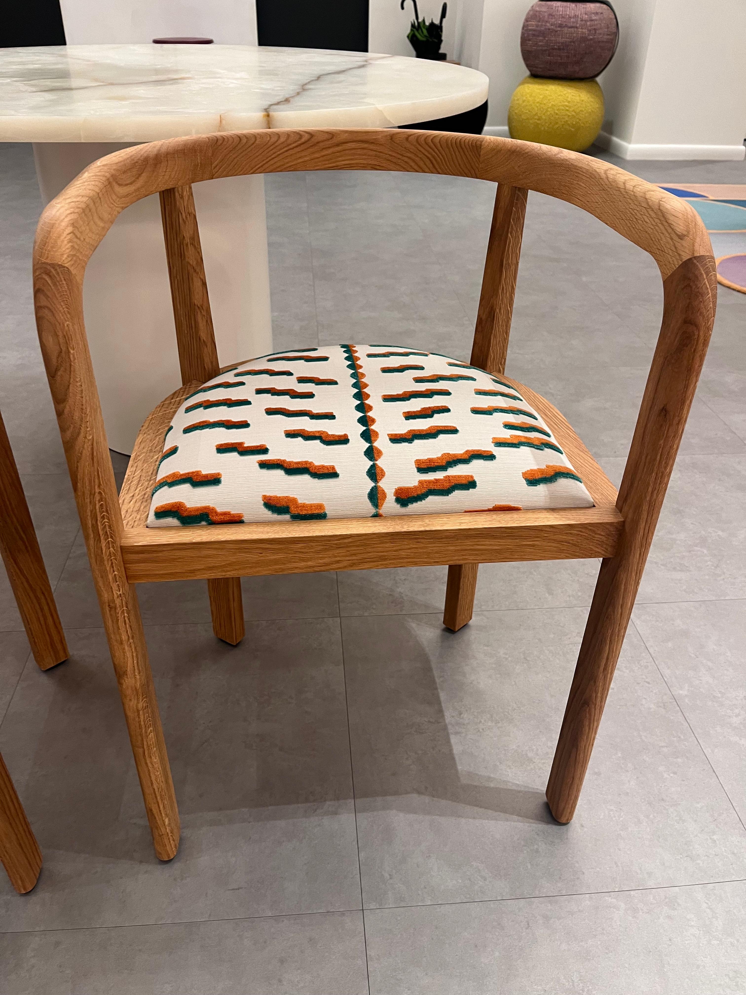 Contemporary Set of Two E15 Stuttgart Chairs by Richard Herre in STOCK For Sale