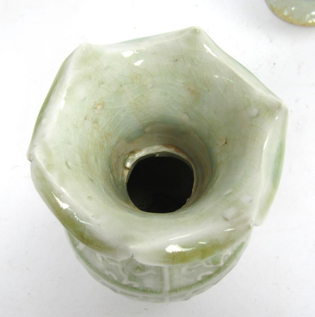 Set of Two Early 20th Century Celadon Vases 1
