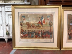 Set of Two Early 20th Century French Revolution Prints in Custom Frames