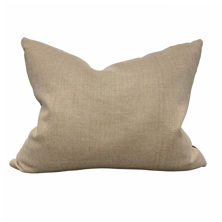 Set of Two Early American Pillows and Coverlet at 1stDibs