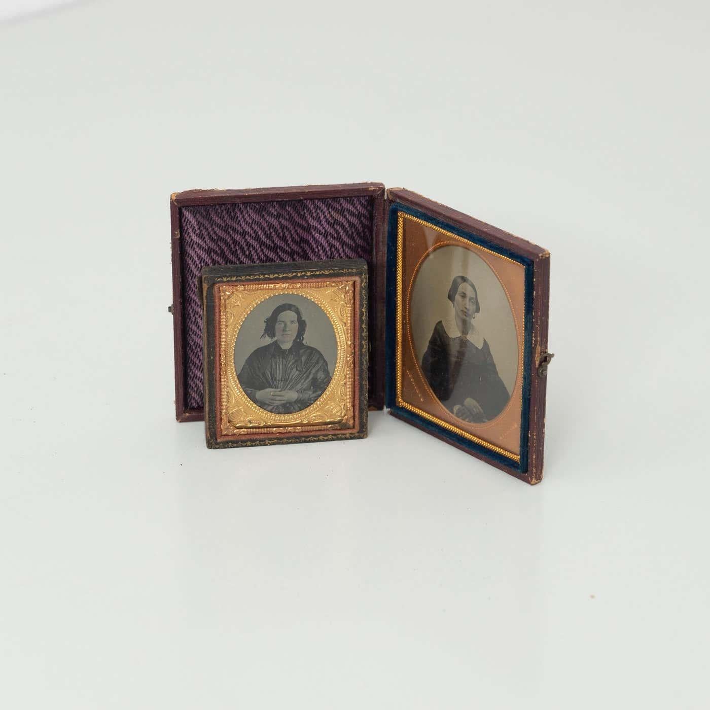 Conjunto de dos daguerrotipos de principios del siglo xx Papel en venta