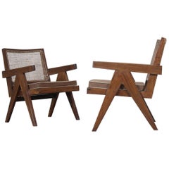 Set of Two "Easy Armchairs" by Pierre Jeanneret