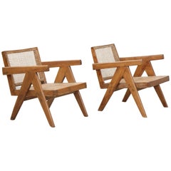Set of Two Easy Armchairs by Pierre Jeanneret