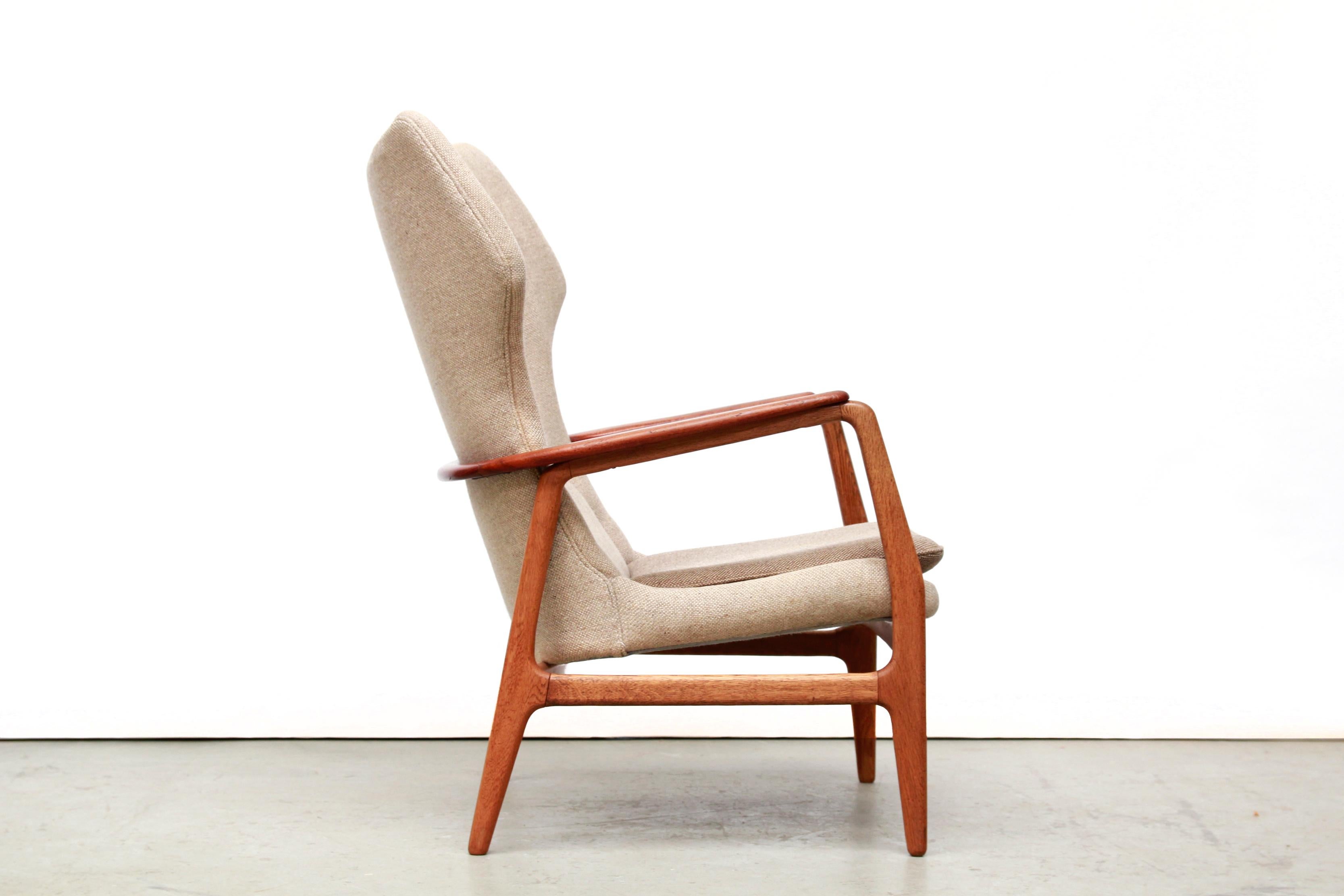 Set of Two Easy Chairs by Aksel Bender Madsen for Bovenkamp, circa 1950 In Fair Condition In Amsterdam, Noord Holland