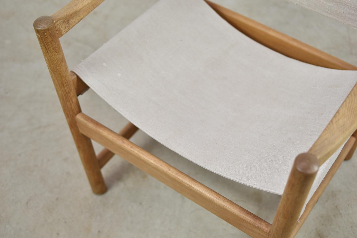 Linen Set of Two Easy Chairs by Ditte and Adrian Heath for FDB Møbler, Denmark, 1960s