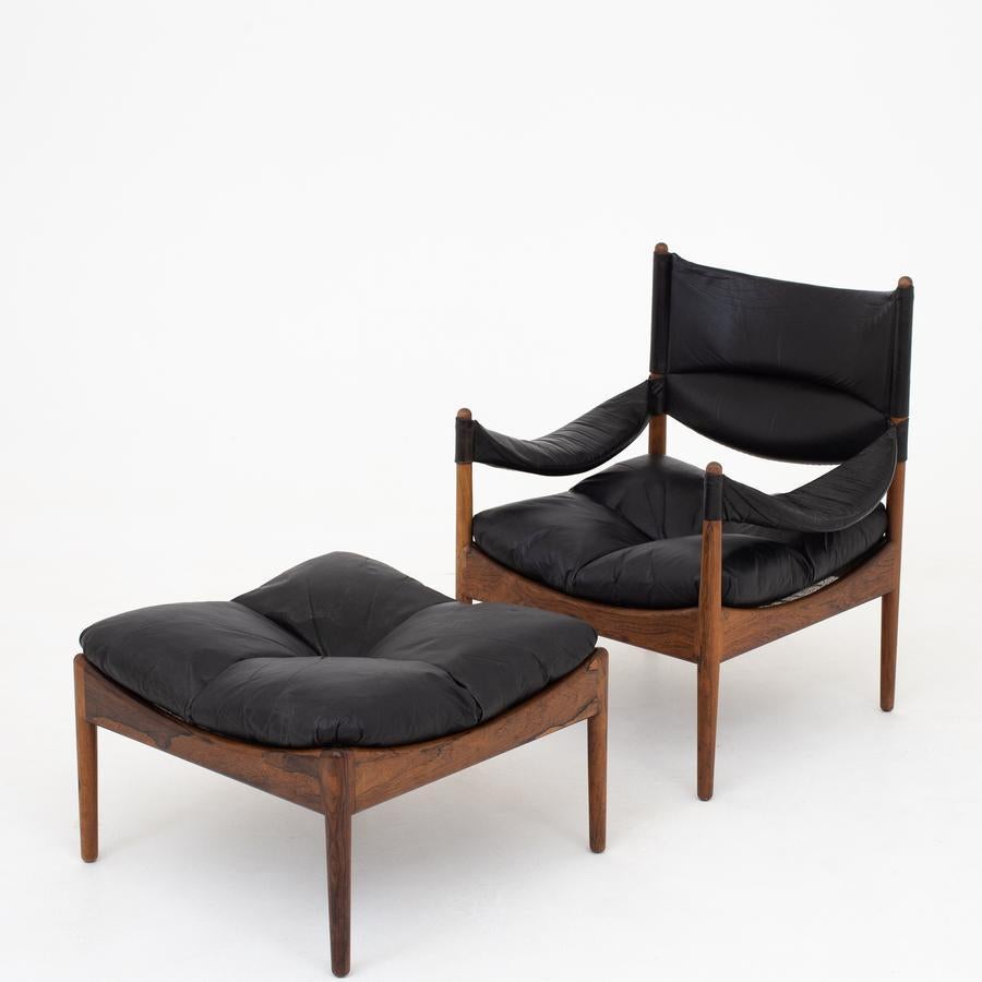 Rosewood Set of Two Easy Chairs by Kristian Vedel