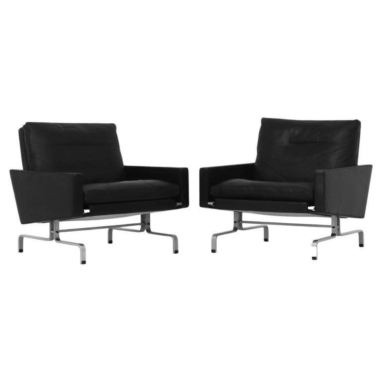 Set of Two Easy Chairs by Poul Kjærholm For Sale at 1stDibs