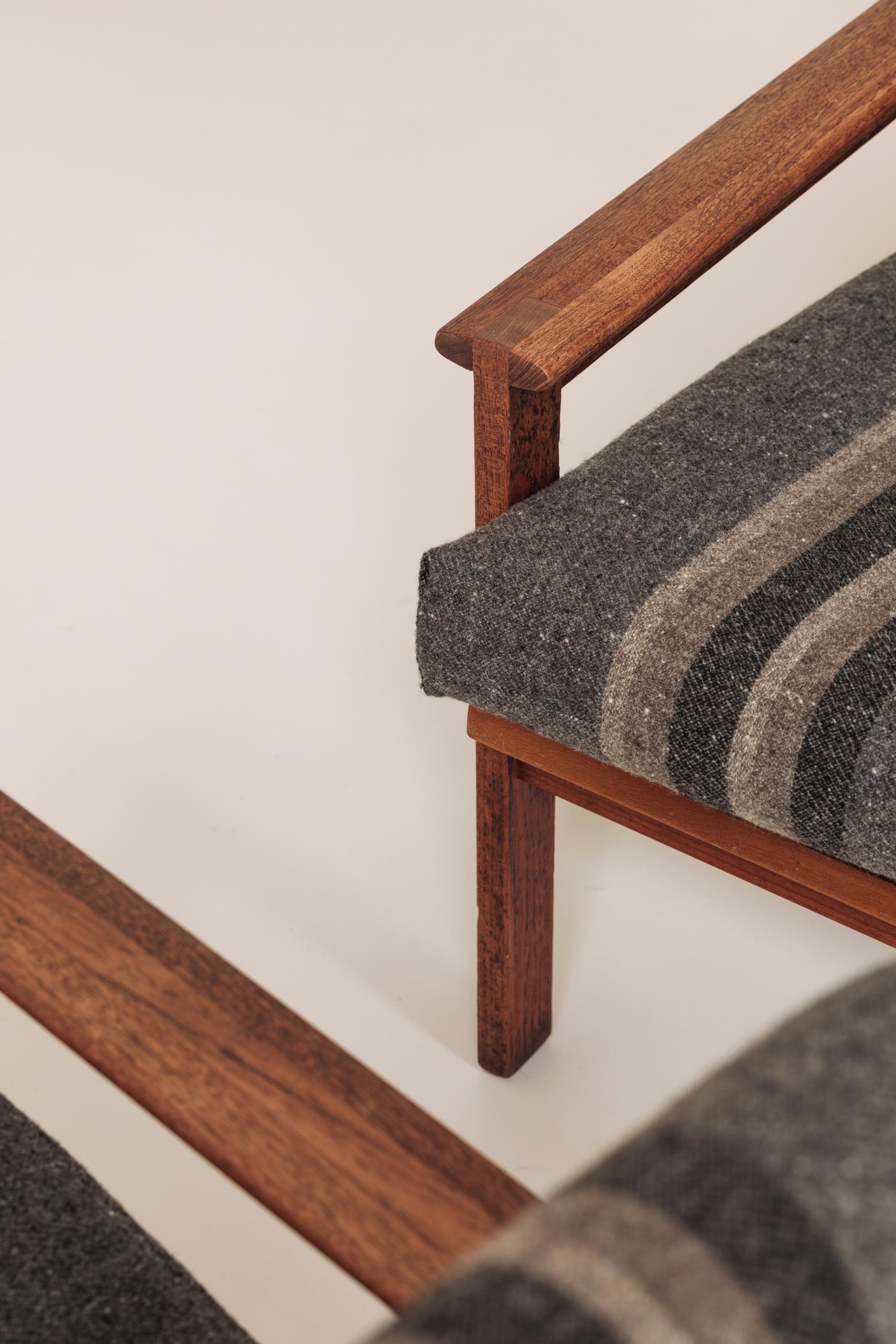 Ensemble de deux fauteuils conçus par Illum Wikkelsø pour N. Eilersen, Danemark 1959. en vente 3