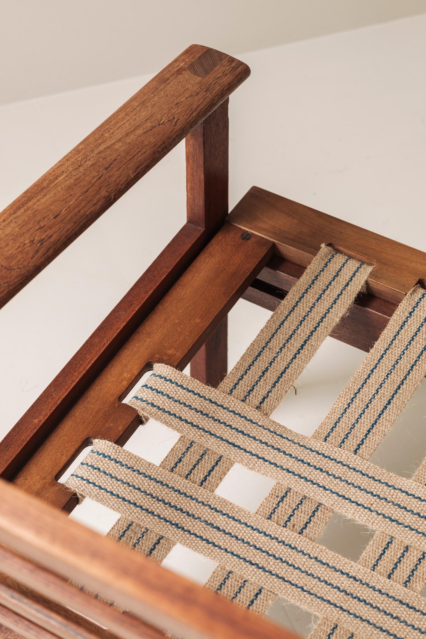 Ensemble de deux fauteuils conçus par Illum Wikkelsø pour N. Eilersen, Danemark 1959. en vente 4