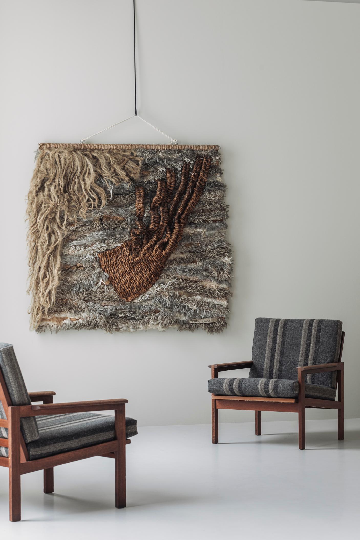 Ensemble de deux fauteuils conçus par Illum Wikkelsø pour N. Eilersen, Danemark 1959. en vente 10