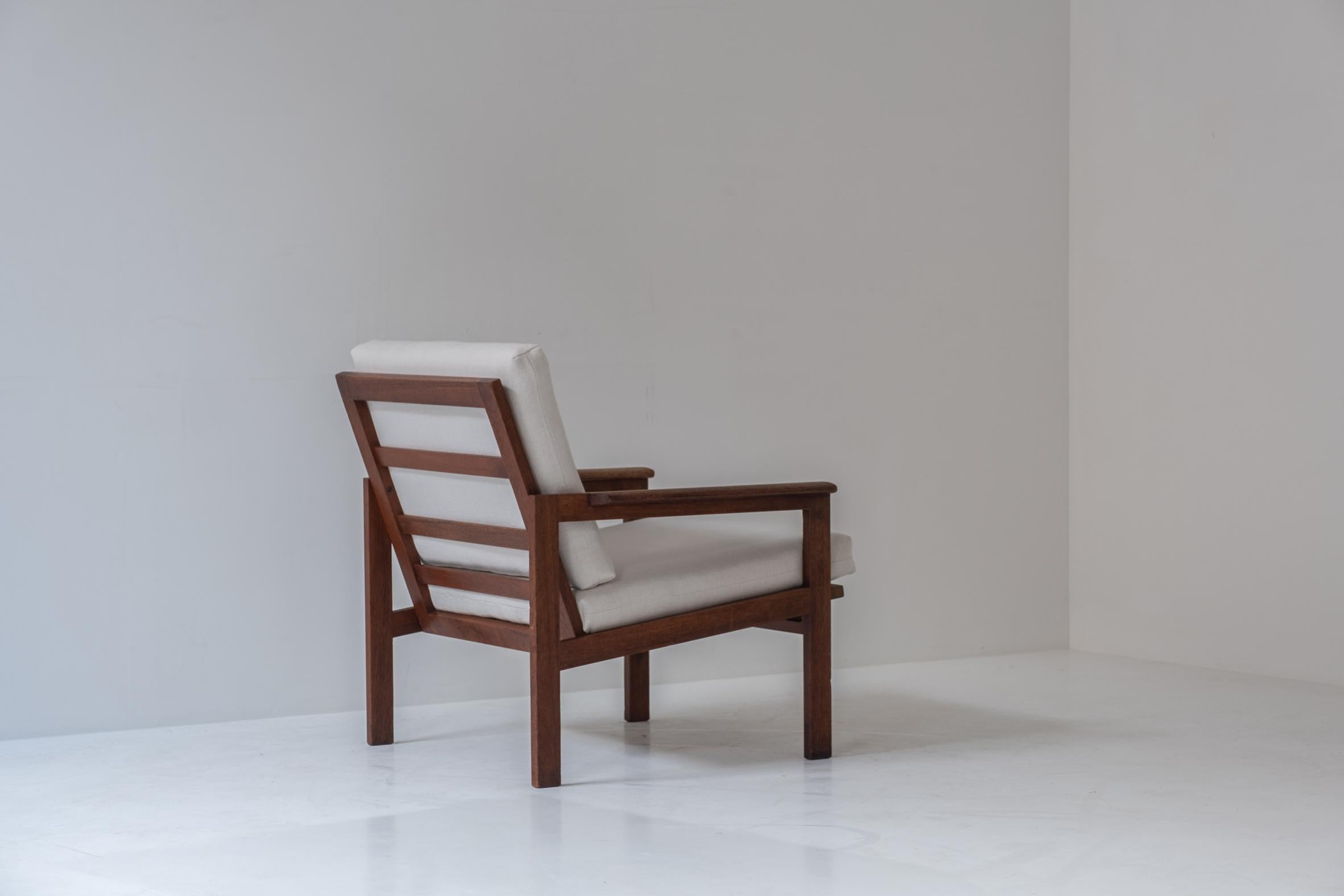 Wool Set of two easy chairs designed by Illum Wikkelsø for N. Eilersen, Denmark 1959.