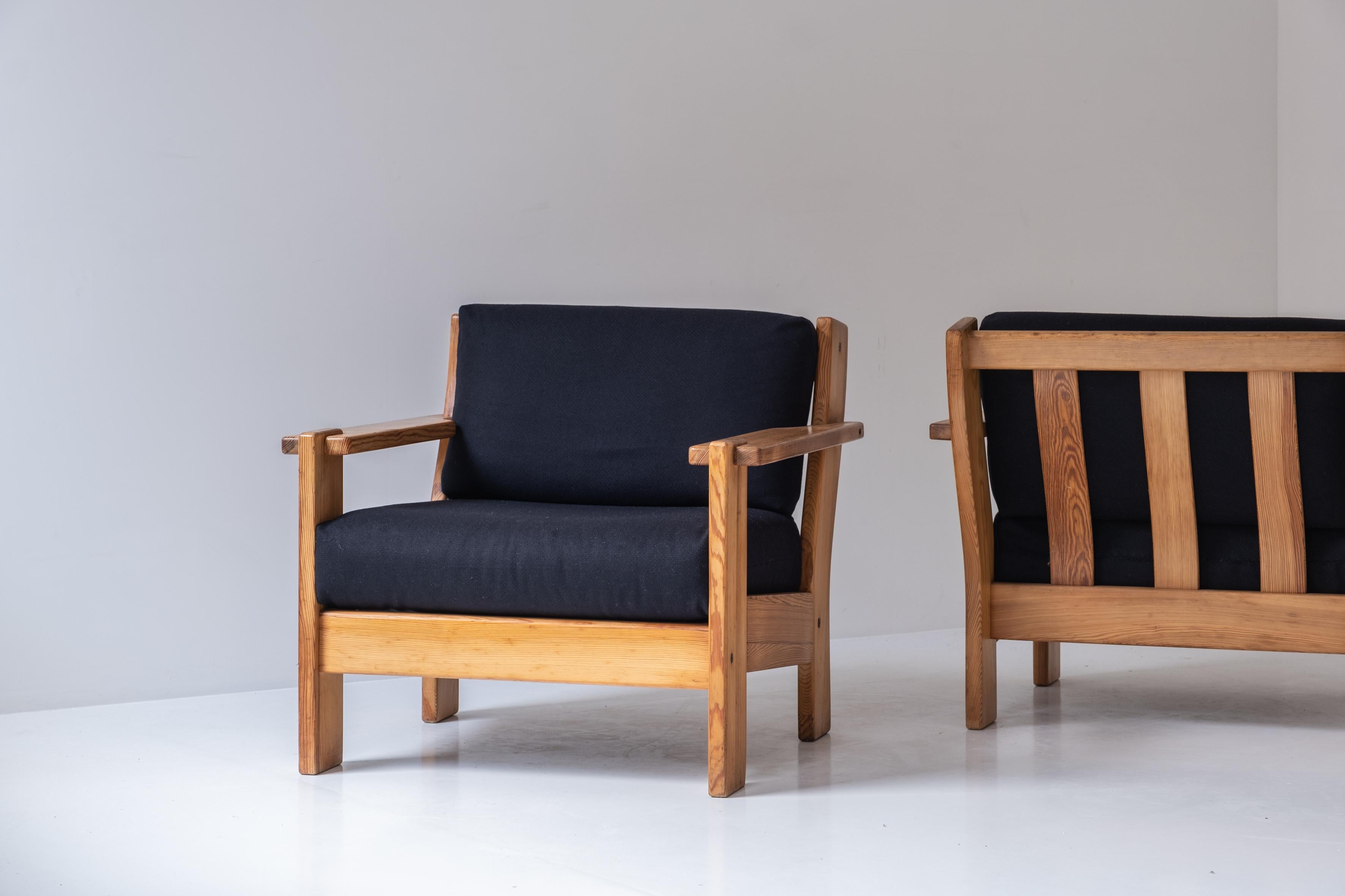 Mid-Century Modern Set of Two Easy Chairs from France, Dating from the 1960s