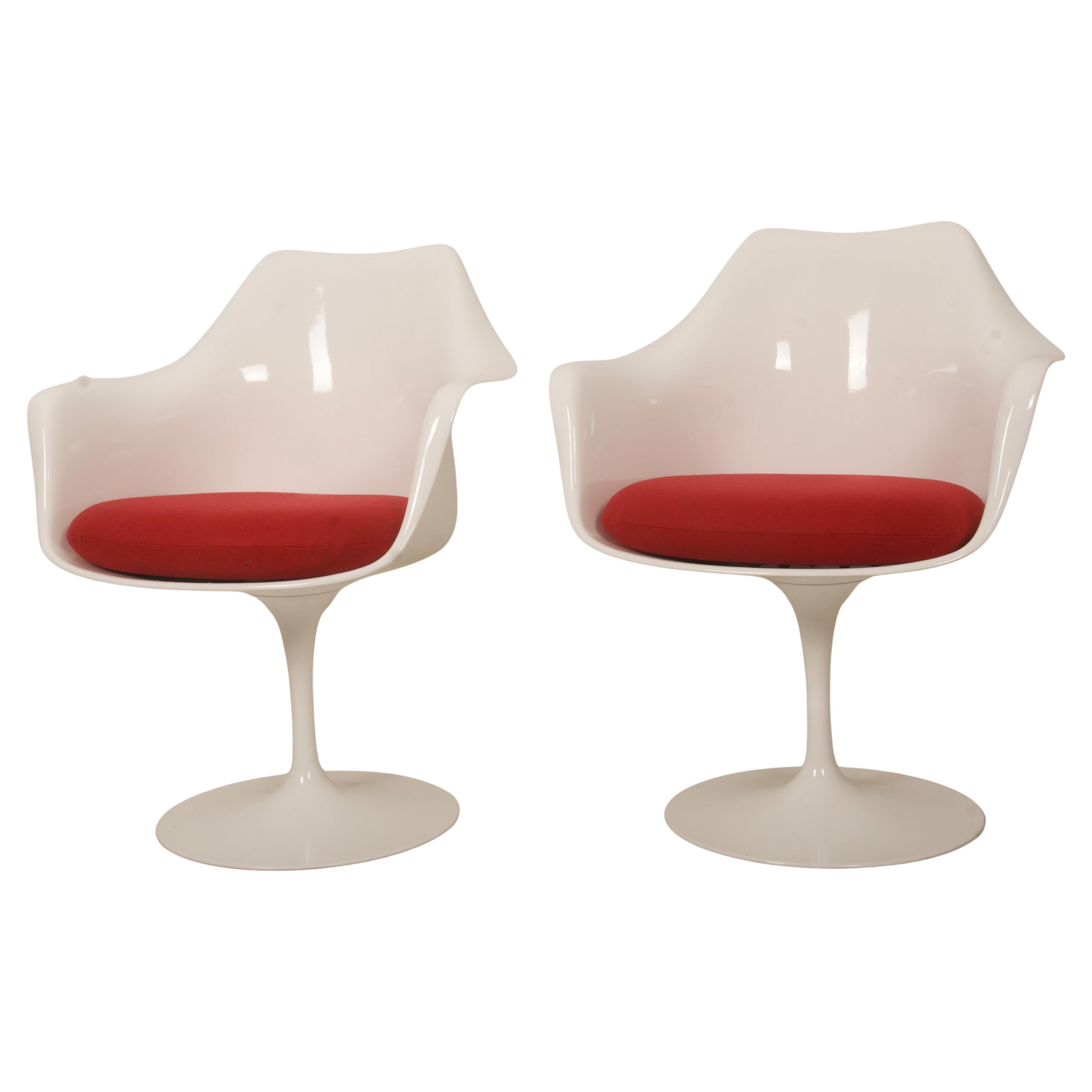 Set of Two Eero Saarinen Model 151 Tulip Armchairs
