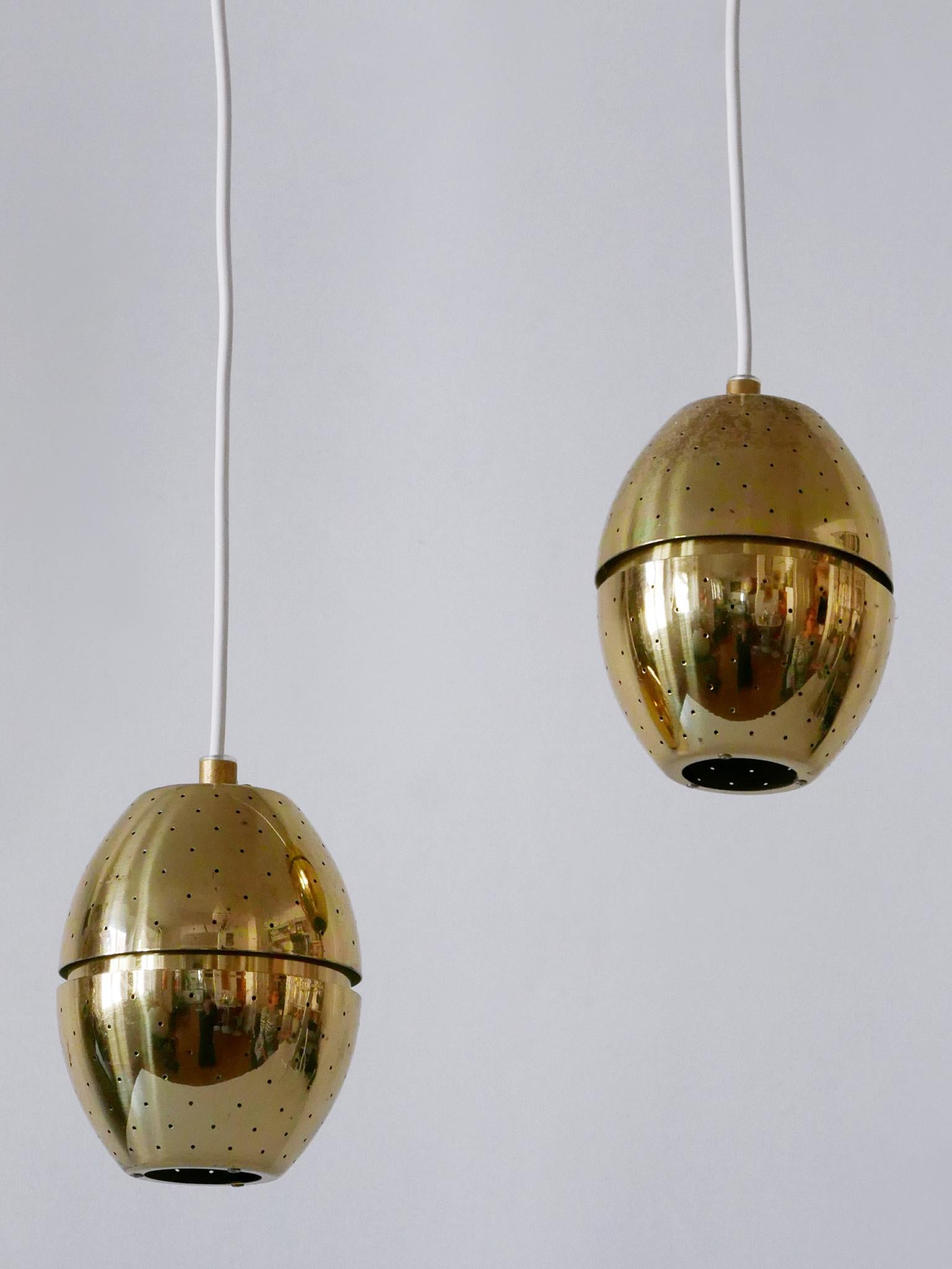 Set di due lampade a sospensione 'Egg' di Hans-Agne Jakobsson per AB Markaryd, Svezia in vendita 3