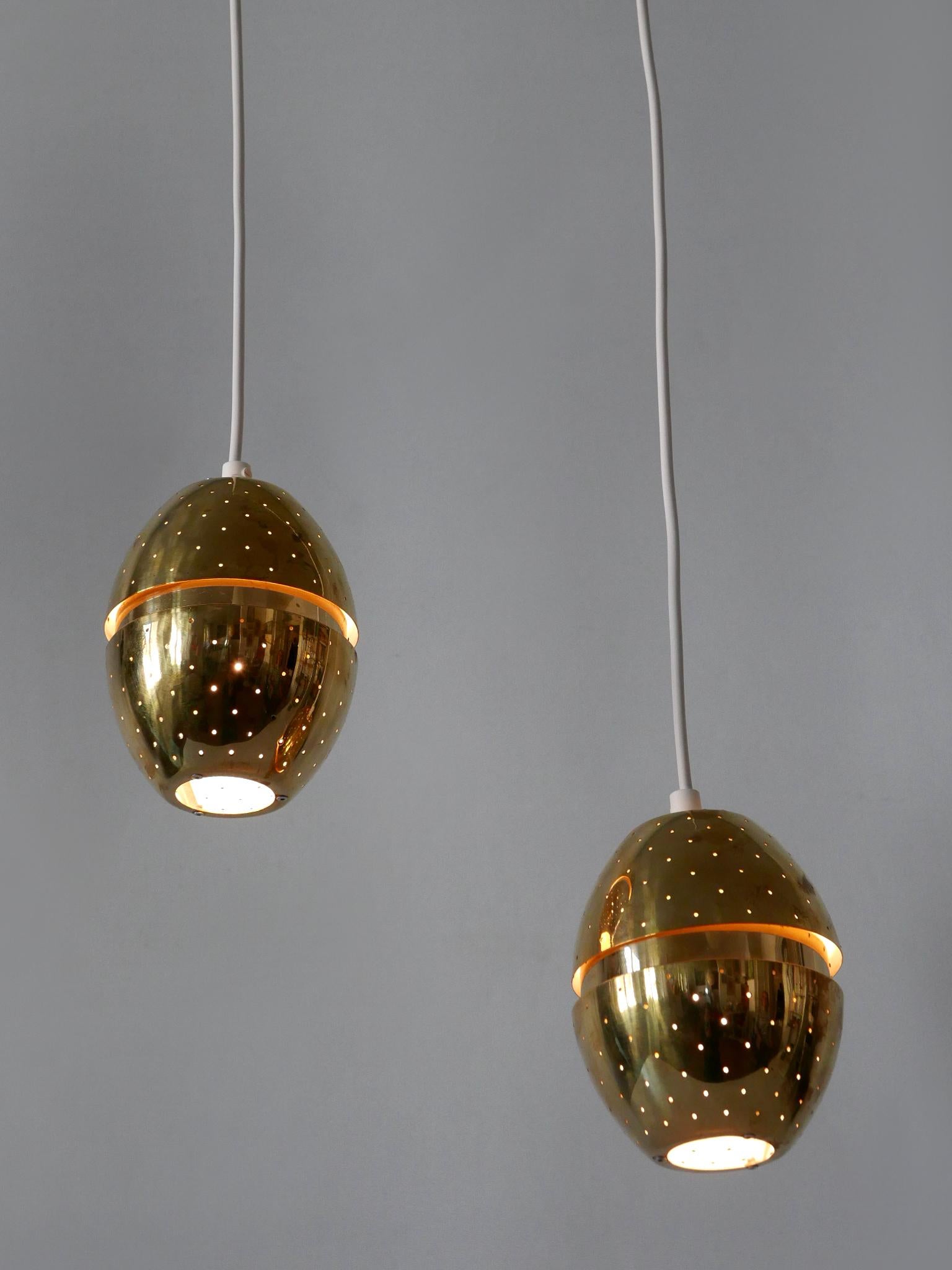 Set di due lampade a sospensione 'Egg' di Hans-Agne Jakobsson per AB Markaryd, Svezia in vendita 5