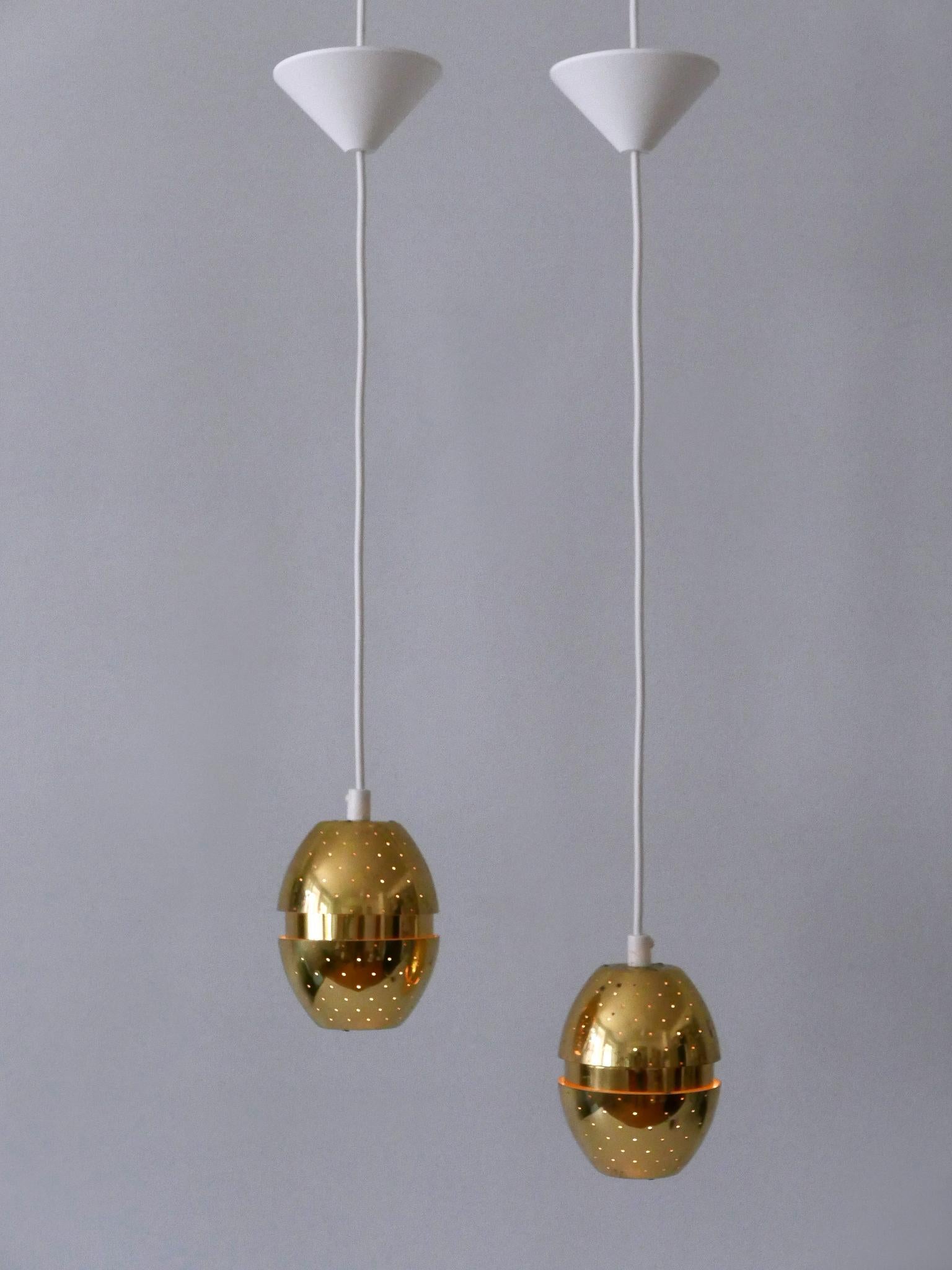 Set di due lampade a sospensione 'Egg' di Hans-Agne Jakobsson per AB Markaryd, Svezia in vendita 8
