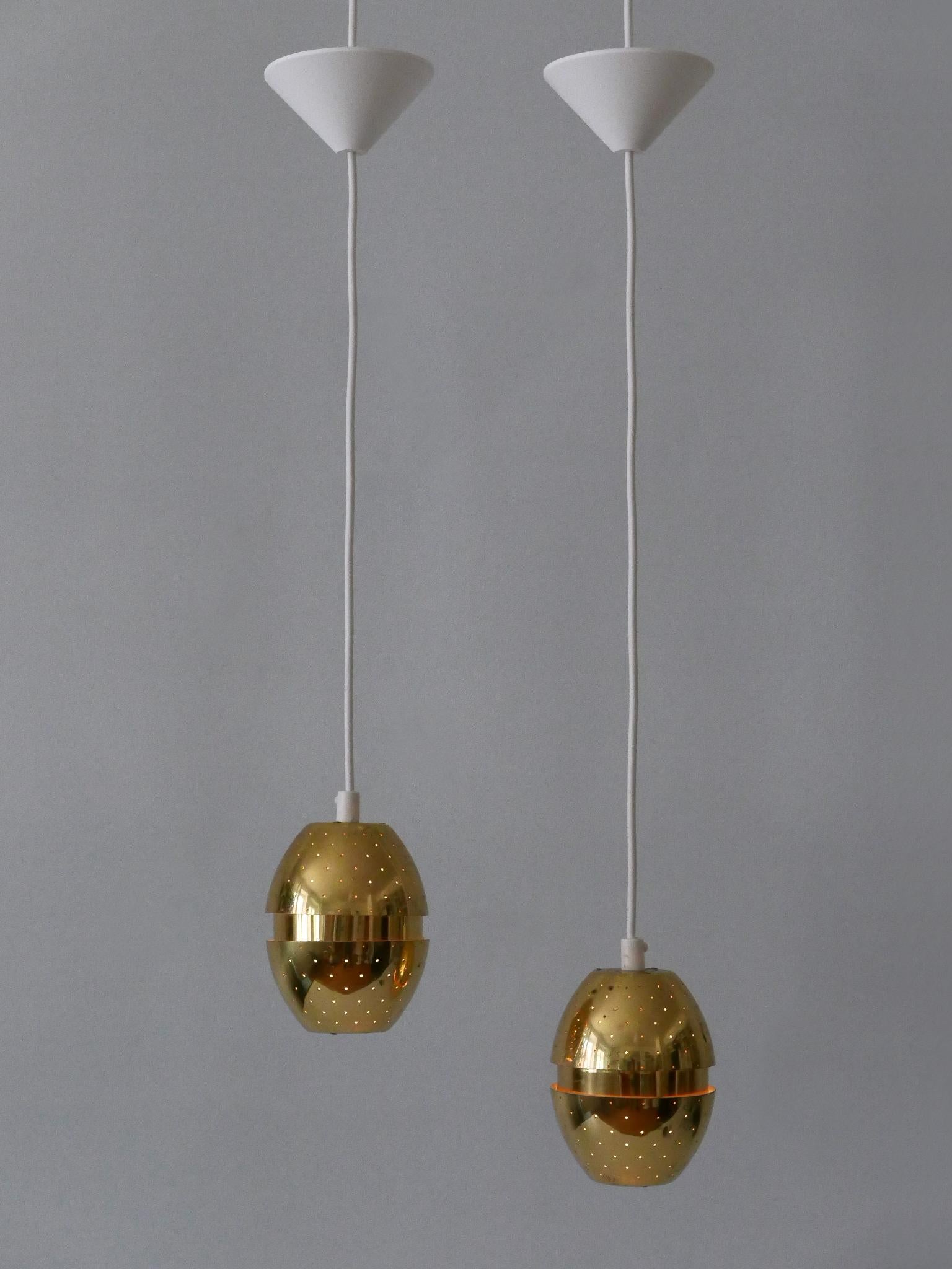 Set di due lampade a sospensione 'Egg' di Hans-Agne Jakobsson per AB Markaryd, Svezia in vendita 9