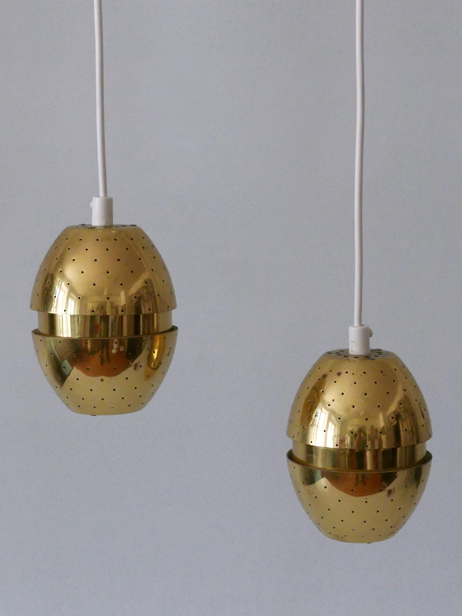 Set di due lampade a sospensione 'Egg' di Hans-Agne Jakobsson per AB Markaryd, Svezia in vendita 11