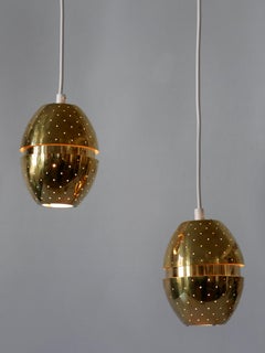 Set of Two 'Egg' Pendant Lamps by Hans-Agne Jakobsson for AB Markaryd, Sweden