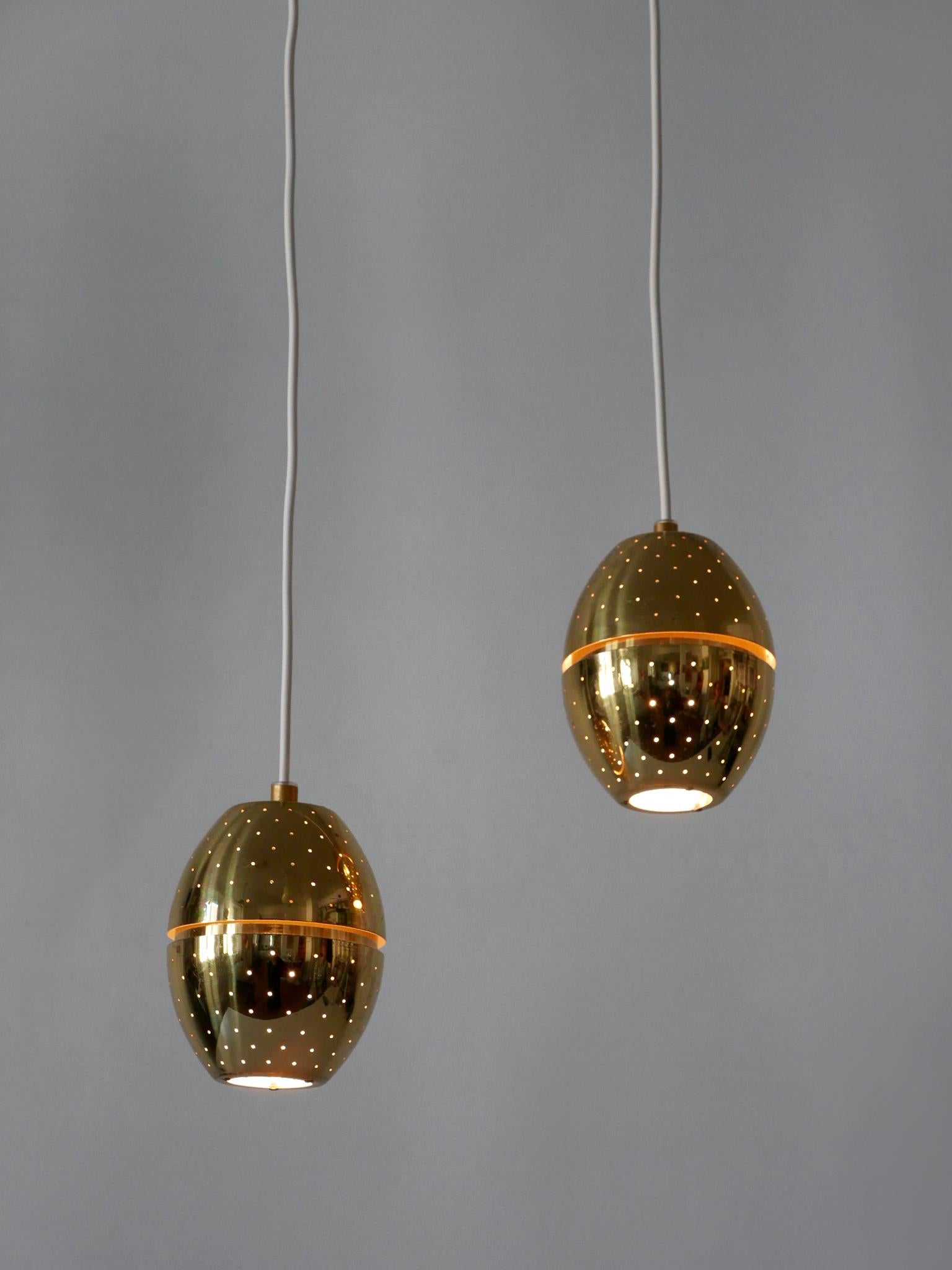 Set di due lampade a sospensione 'Egg' di Hans-Agne Jakobsson per AB Markaryd, Svezia in vendita 1
