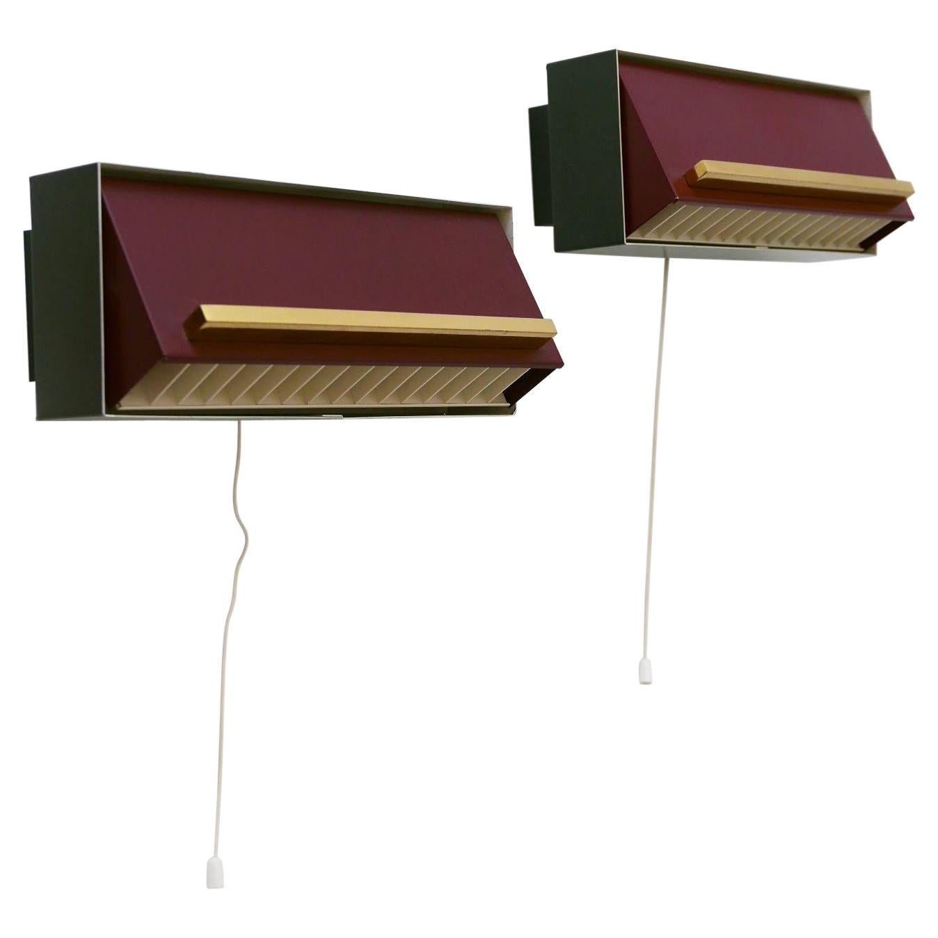 Set di due eleganti lampade da comodino o da parete di Paul Neuhaus Germania anni '50