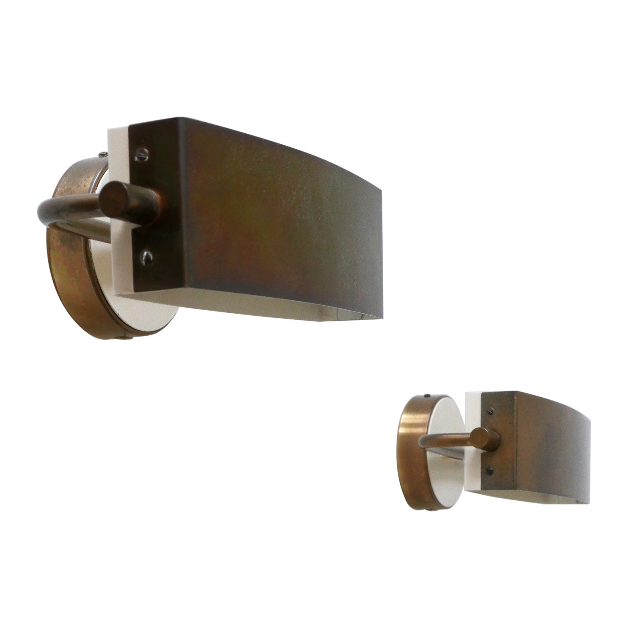 Set of Two Elegant Bedside Sconces or Wall Lamps by Paul Neuhaus Germany 1950s