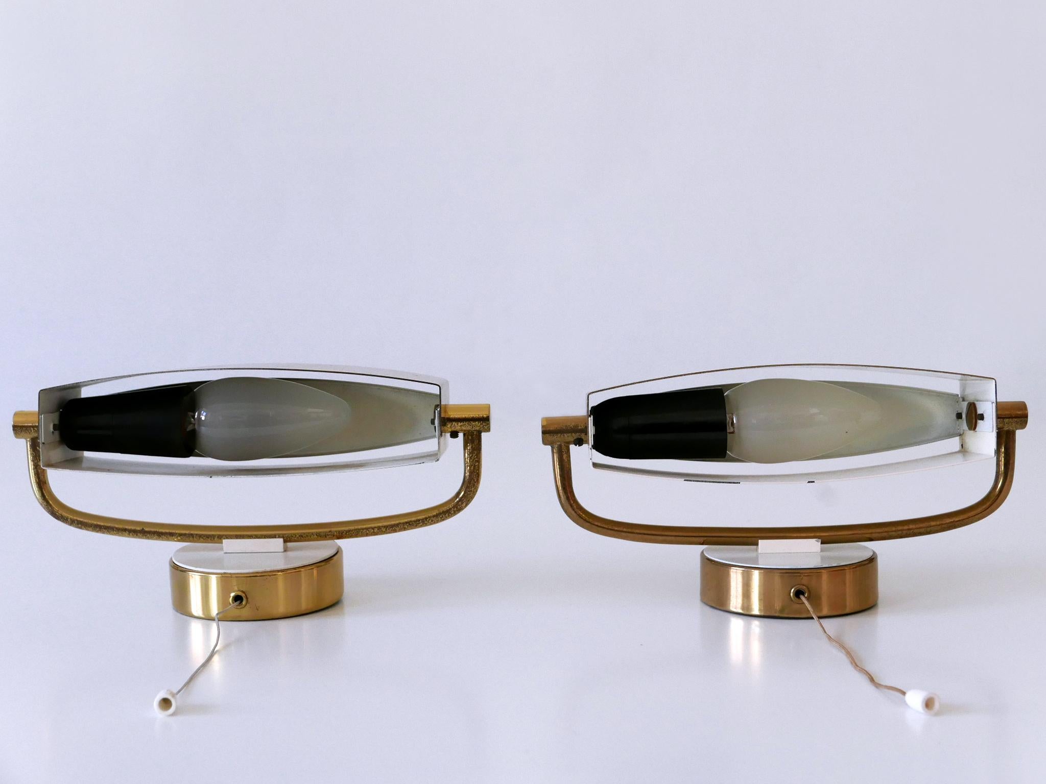 Set of Two Mid Century Wall Lights or Sconces by Paul Neuhaus Germany 1950s en venta 9