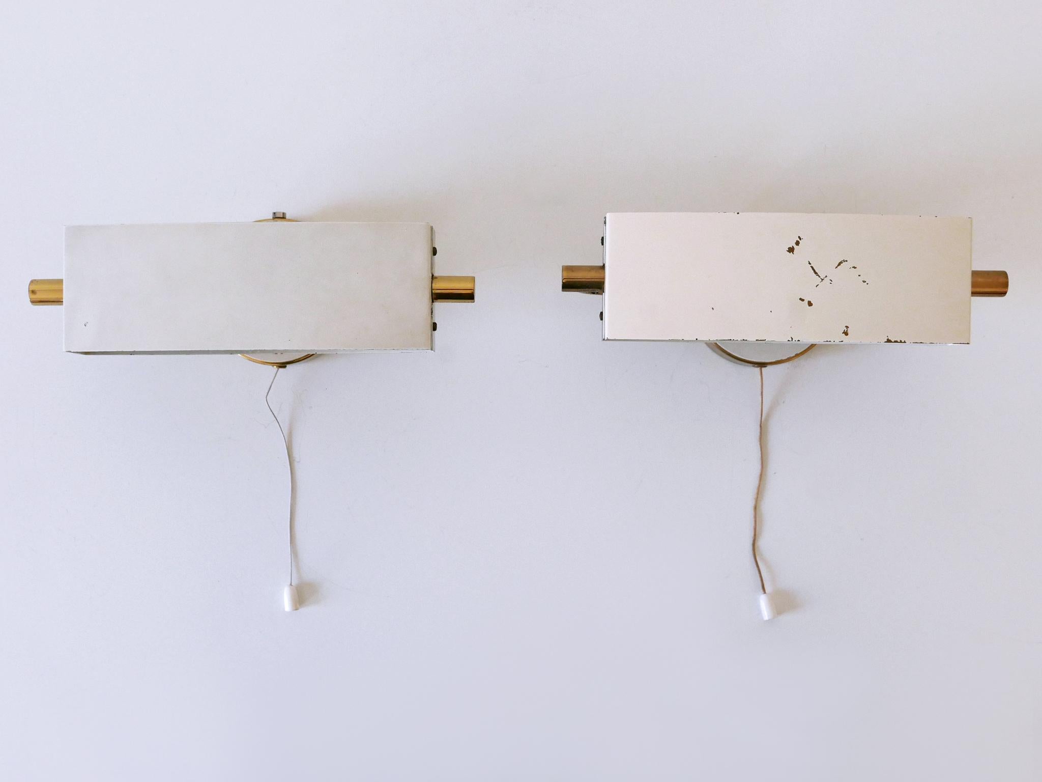 Set of Two Mid Century Wall Lights or Sconces by Paul Neuhaus Germany 1950s Moderno de mediados de siglo en venta