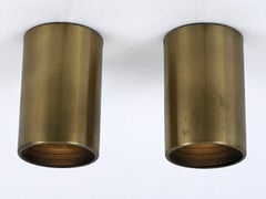 Set of Two Elegant Mid-Century Modern Flush Mounts or Spot Lights Germany 1960s
