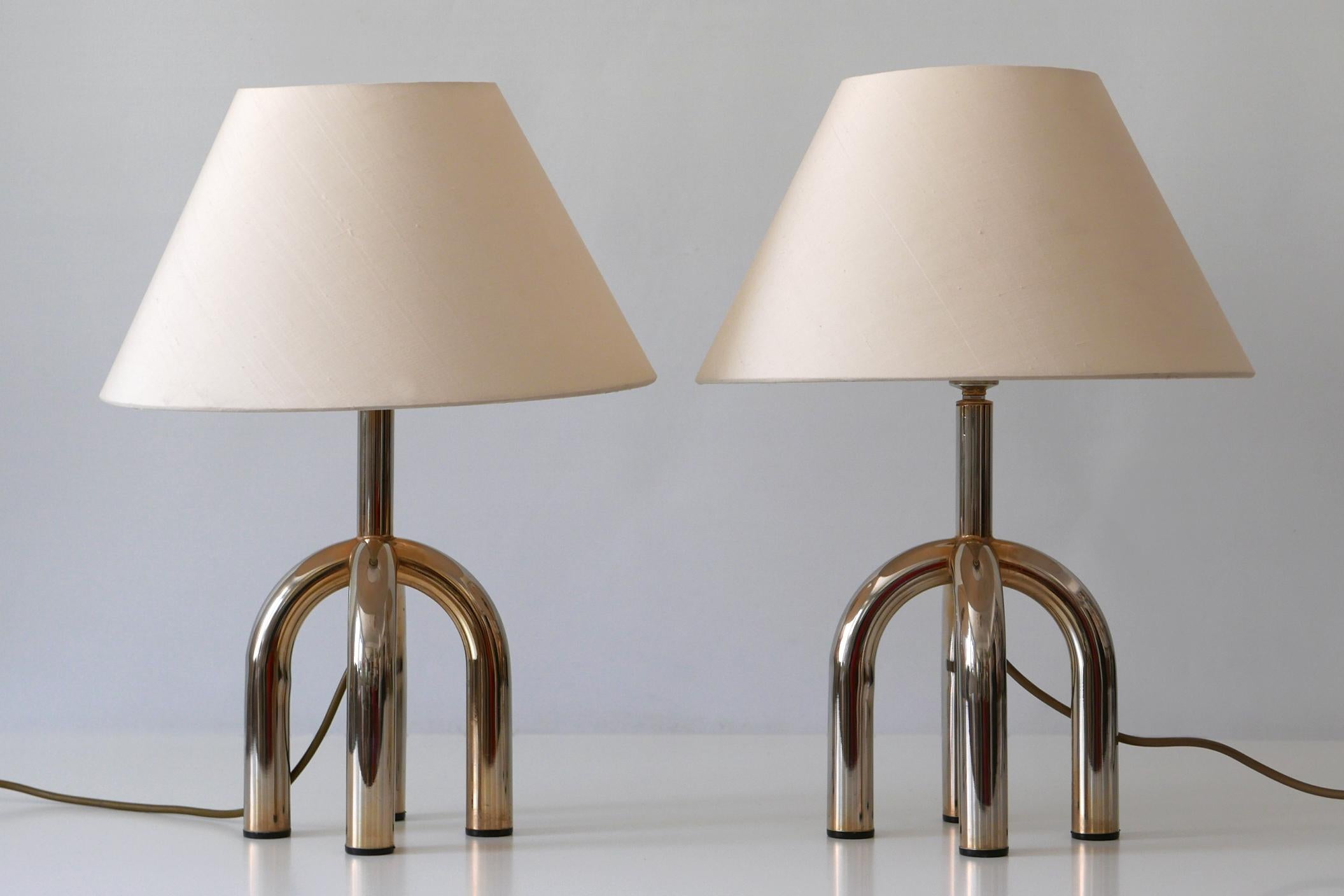 Set of Two Elegant Mid-Century Modern Table Lamps, 1970s, Germany 7