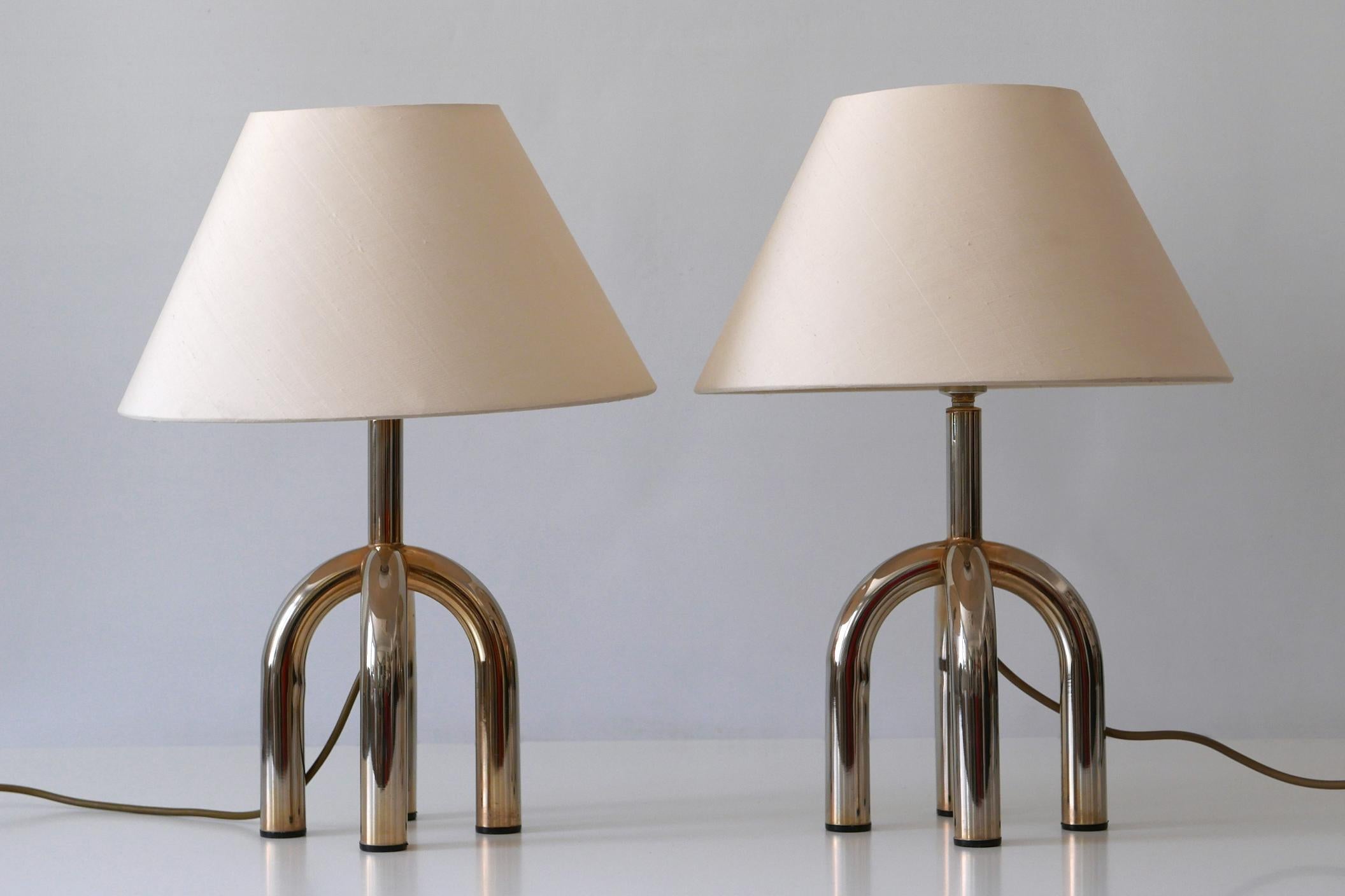 Set of Two Elegant Mid-Century Modern Table Lamps, 1970s, Germany 9