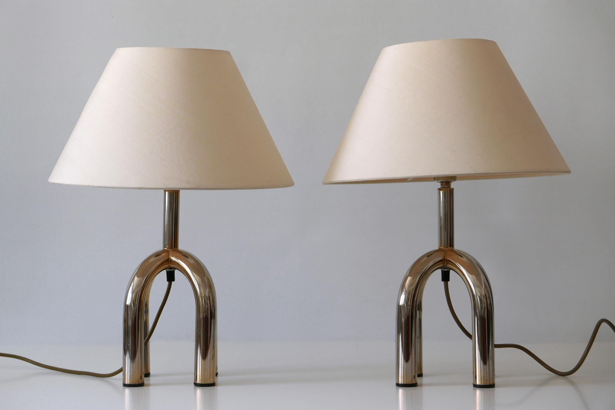 Set of Two Elegant Mid-Century Modern Table Lamps, 1970s, Germany 11