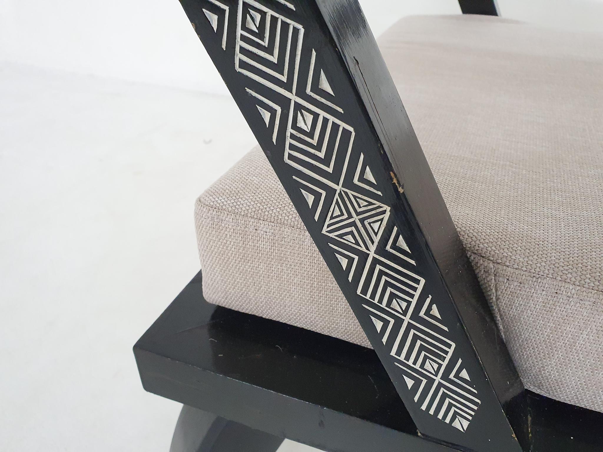 Set of Two Ettorre Zaccari Lounge Chairs, Italy 1910's 11