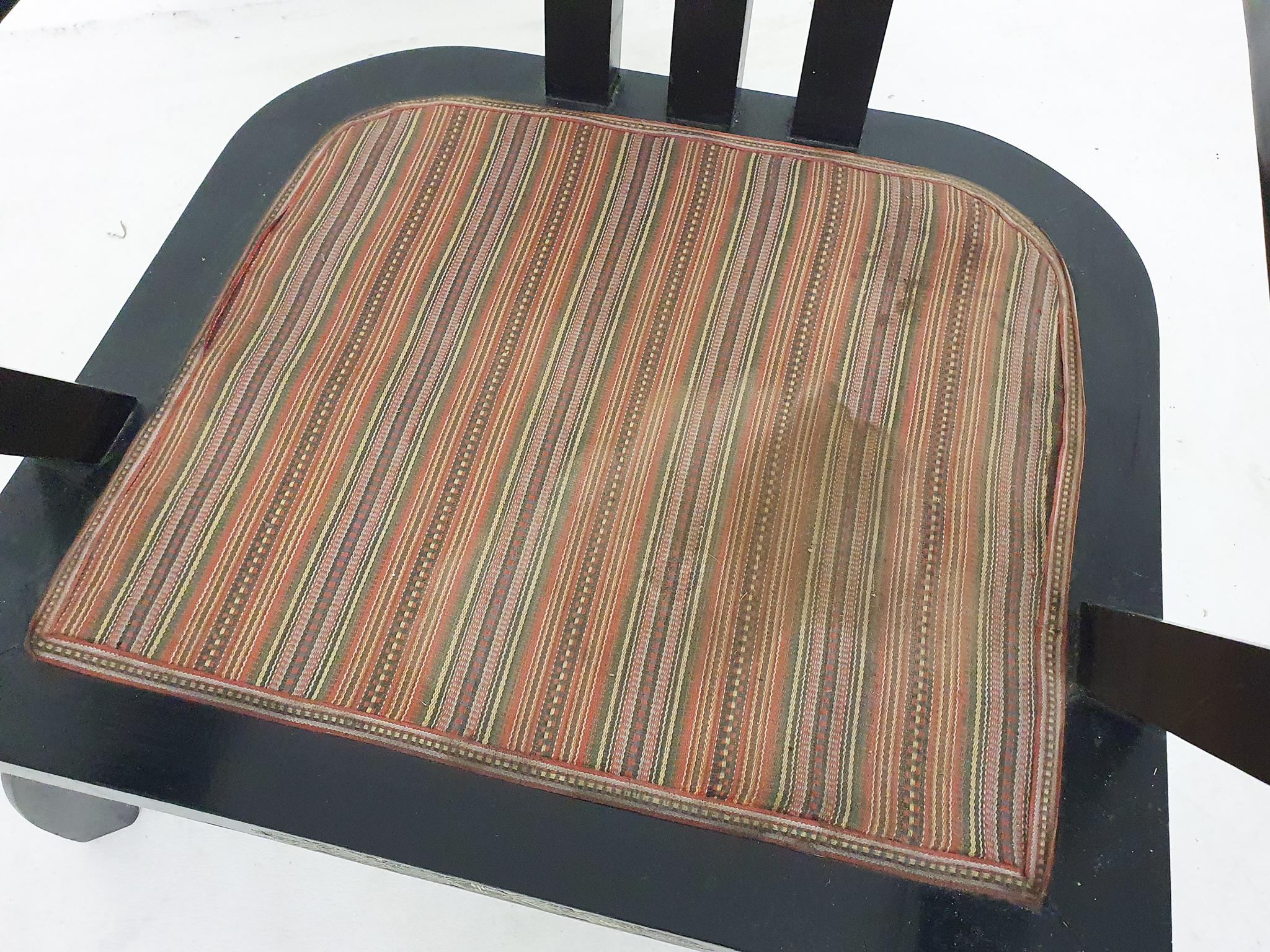 Set of Two Ettorre Zaccari Lounge Chairs, Italy 1910's 13