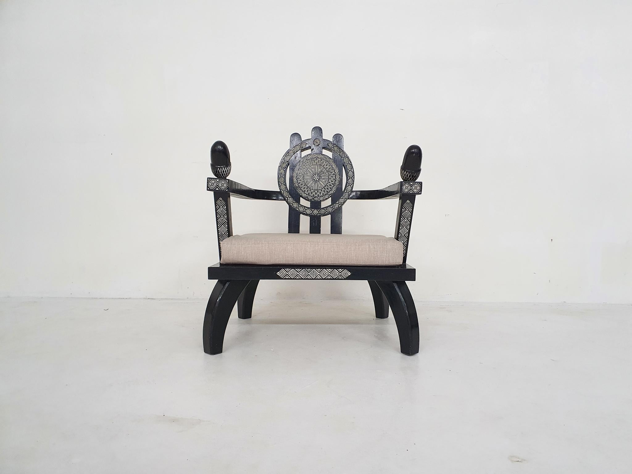Set of Two Ettorre Zaccari Lounge Chairs, Italy 1910's 1