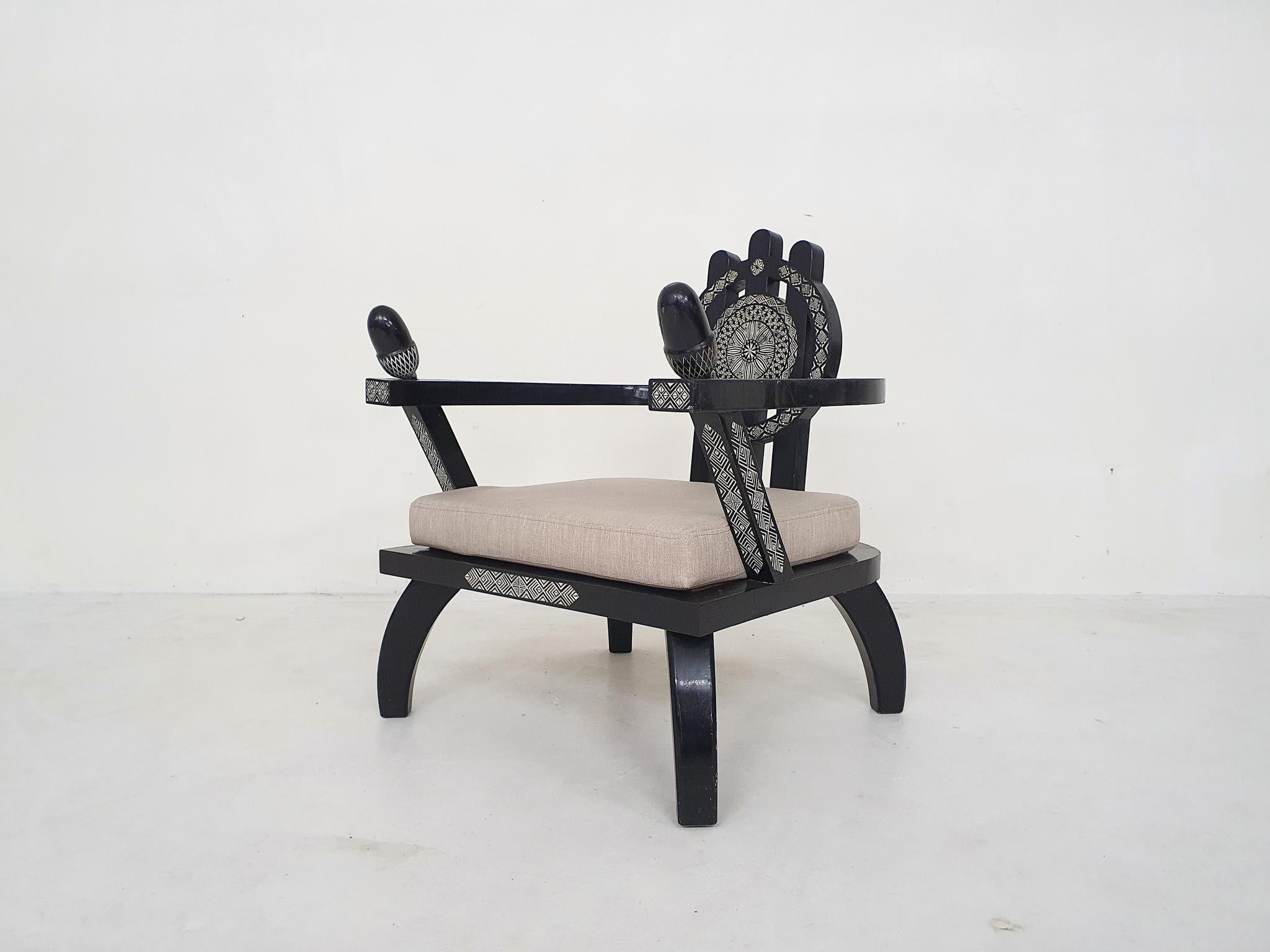 Set of Two Ettorre Zaccari Lounge Chairs, Italy 1910's 3
