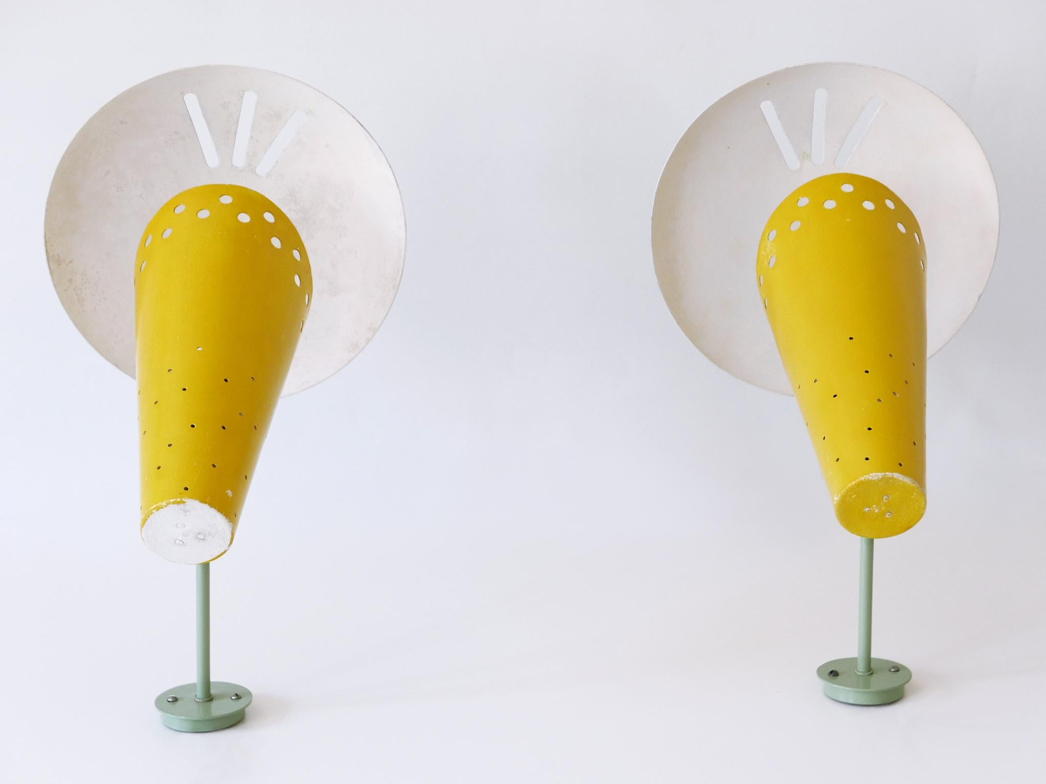 Set of Two Exceptional, Large & Highly Decorative Sconces or Wall Lamps Germany For Sale 3