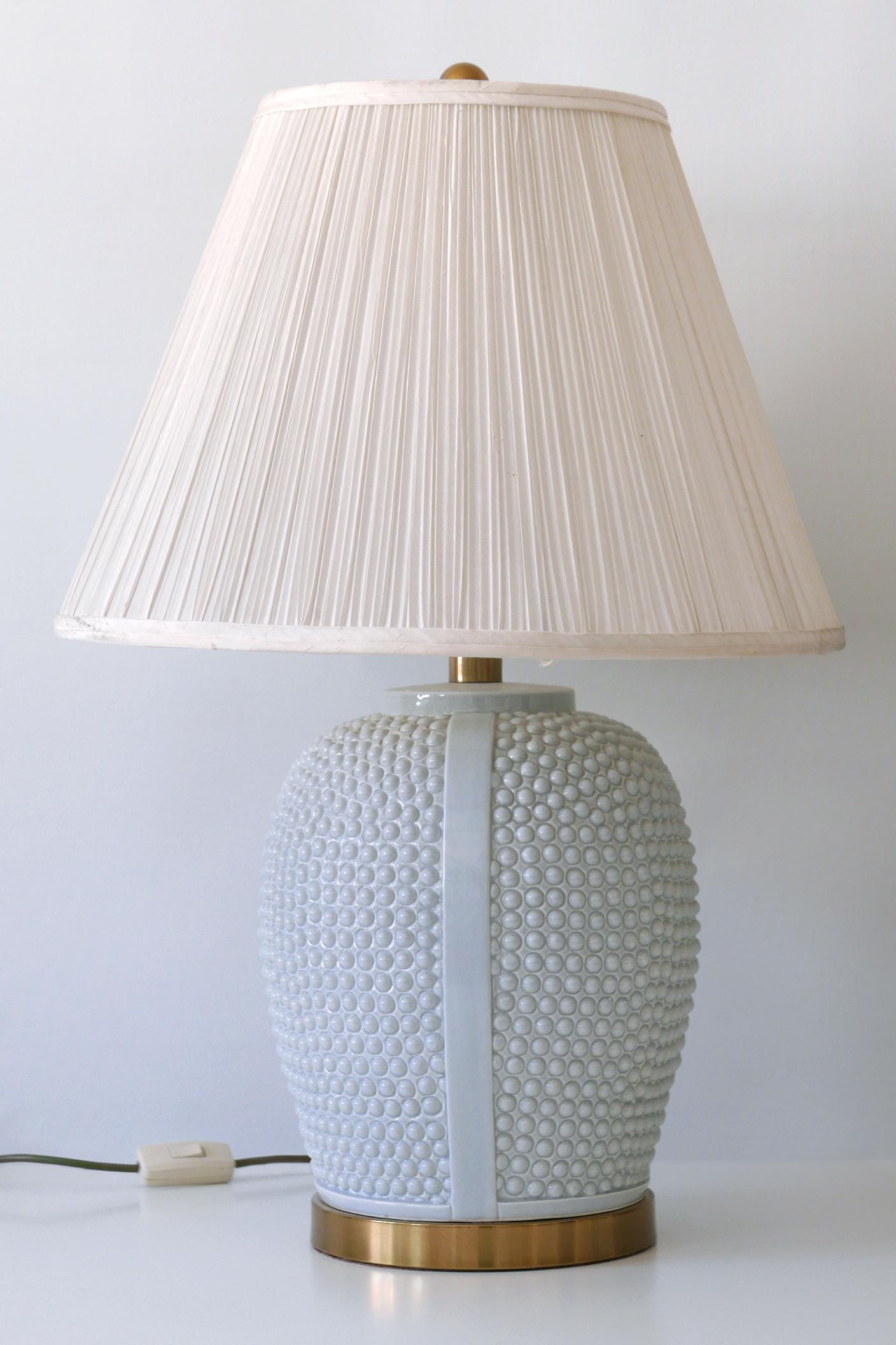 Set of Two Exceptional Mid-Century Modern Ceramic Table Lamps, 1960s, Germany In Good Condition For Sale In Munich, DE