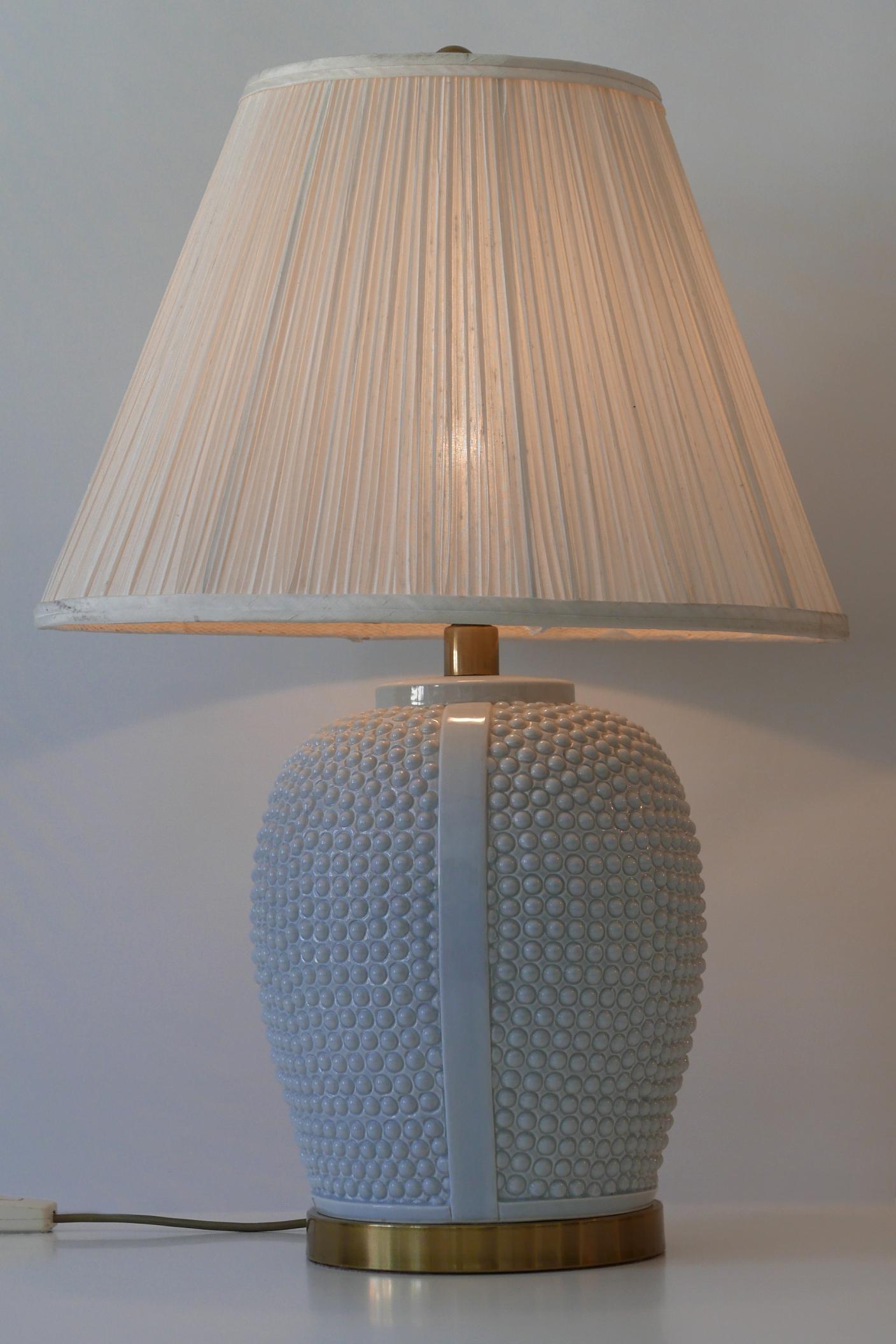 Mid-20th Century Set of Two Exceptional Mid-Century Modern Ceramic Table Lamps, 1960s, Germany For Sale