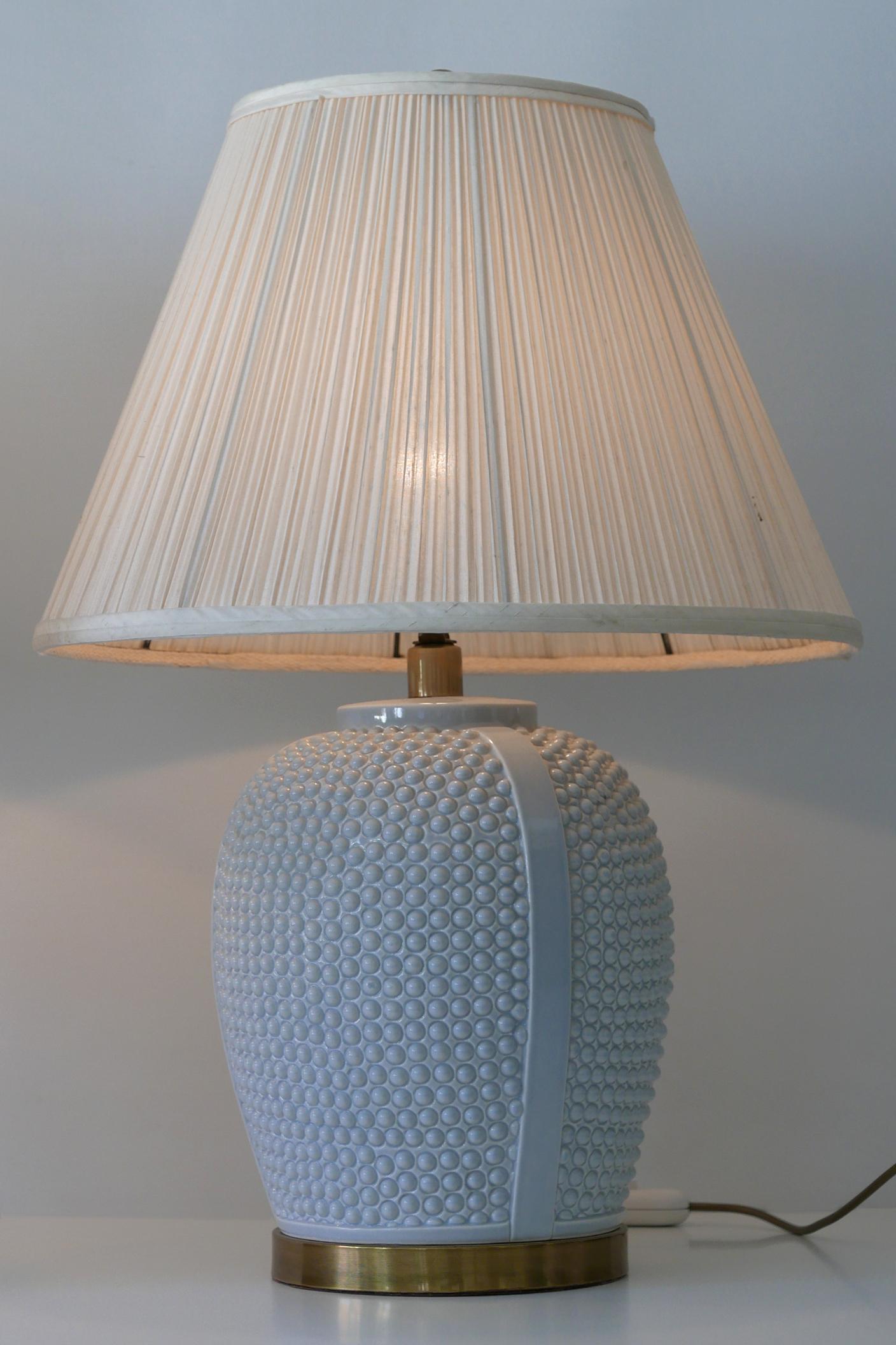 Set of Two Exceptional Mid-Century Modern Ceramic Table Lamps, 1960s, Germany For Sale 1