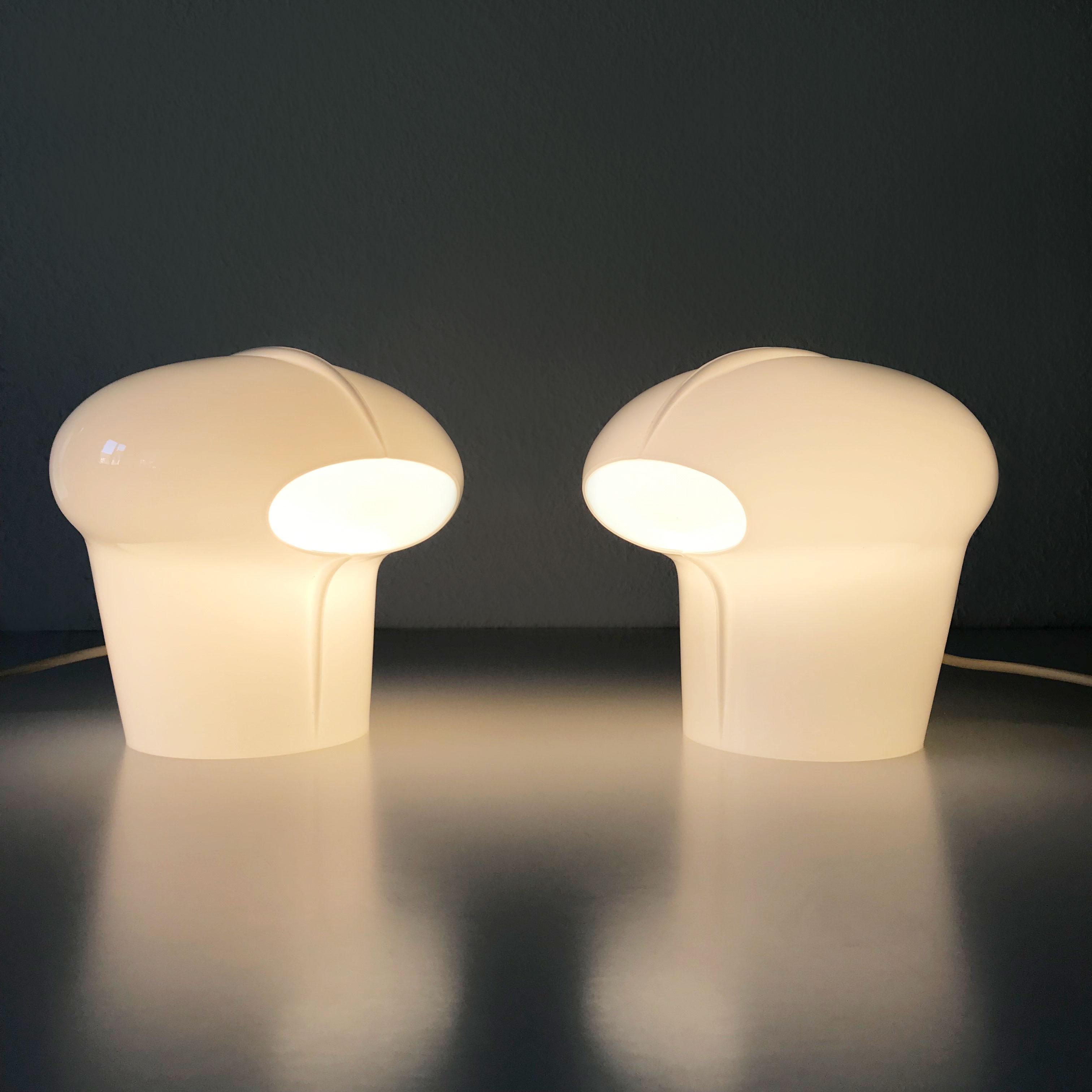 Set of Two Exceptional Table Lamps by Gino Vistosi for Vistosi, Murano, 1970s For Sale 8