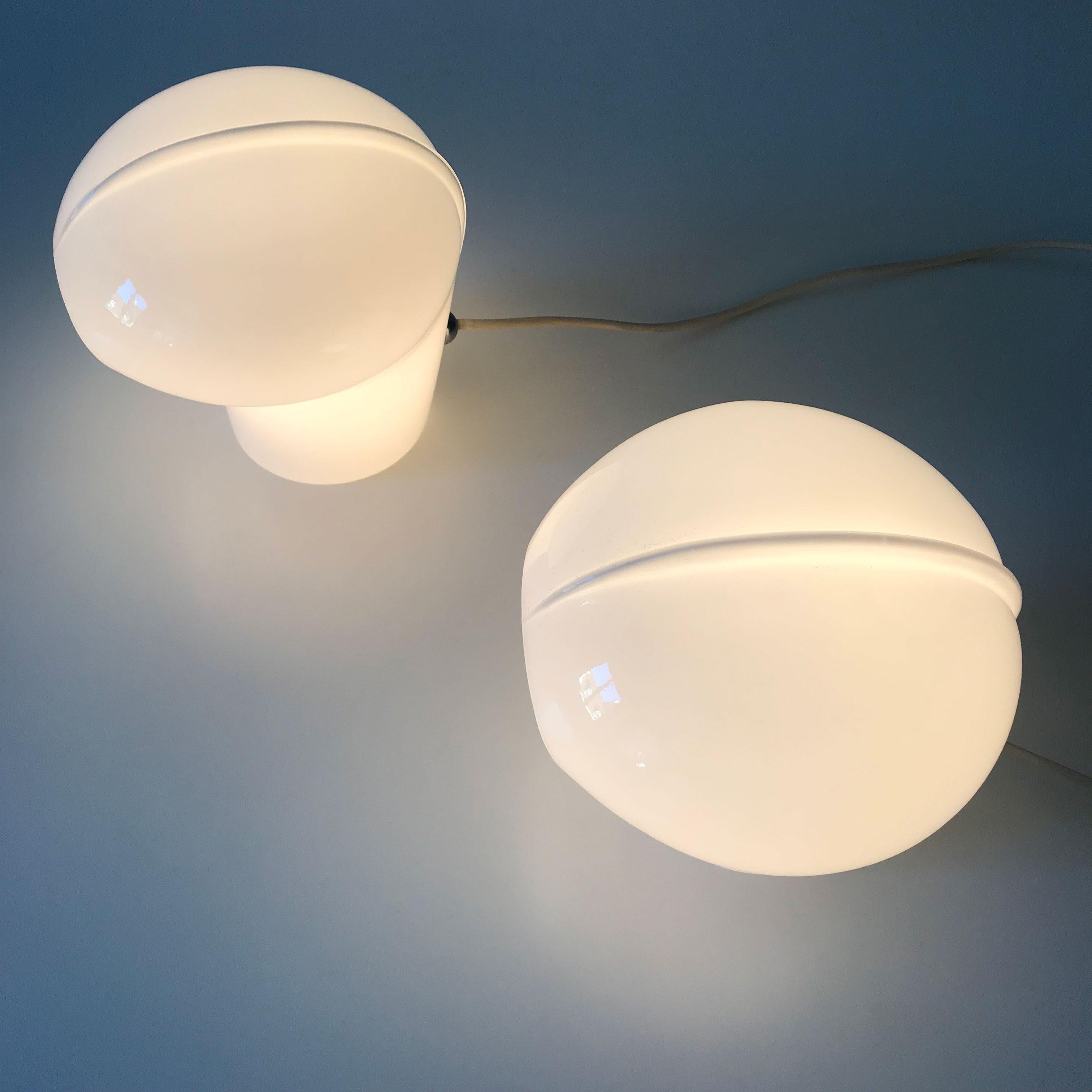 Set aus zwei außergewöhnlichen Tischlampen von Gino Vistosi für Vistosi, Murano, 1970er Jahre im Angebot 9
