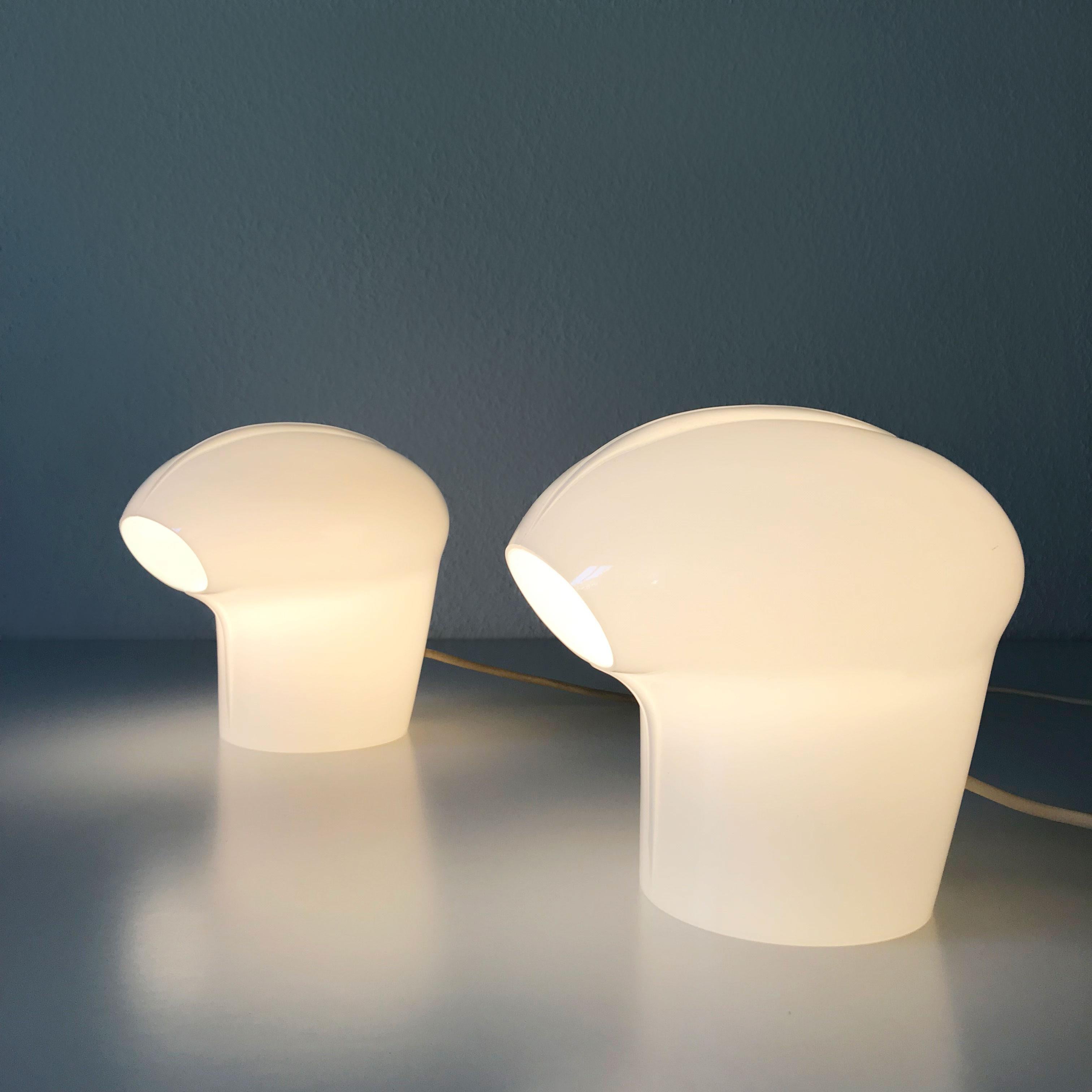 Set of Two Exceptional Table Lamps by Gino Vistosi for Vistosi, Murano, 1970s For Sale 1