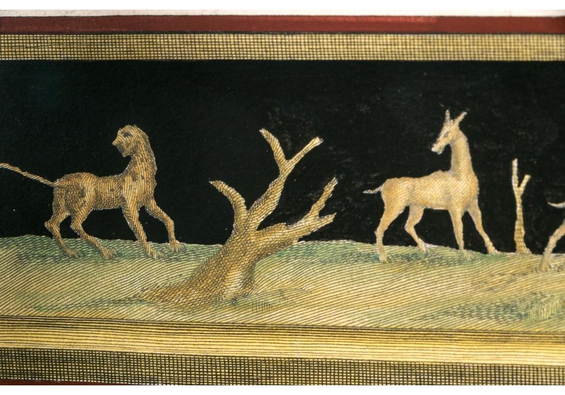 18th Century and Earlier Set Of Two Exceptionally Framed Hand-colored 18th C. Engravings #2 For Sale