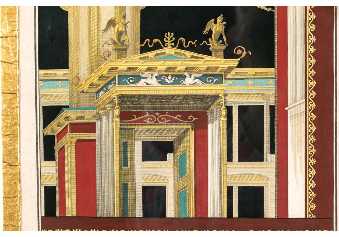 Set Of Two Exceptionally Framed Hand-colored 18th C. Engravings #2 For Sale 3