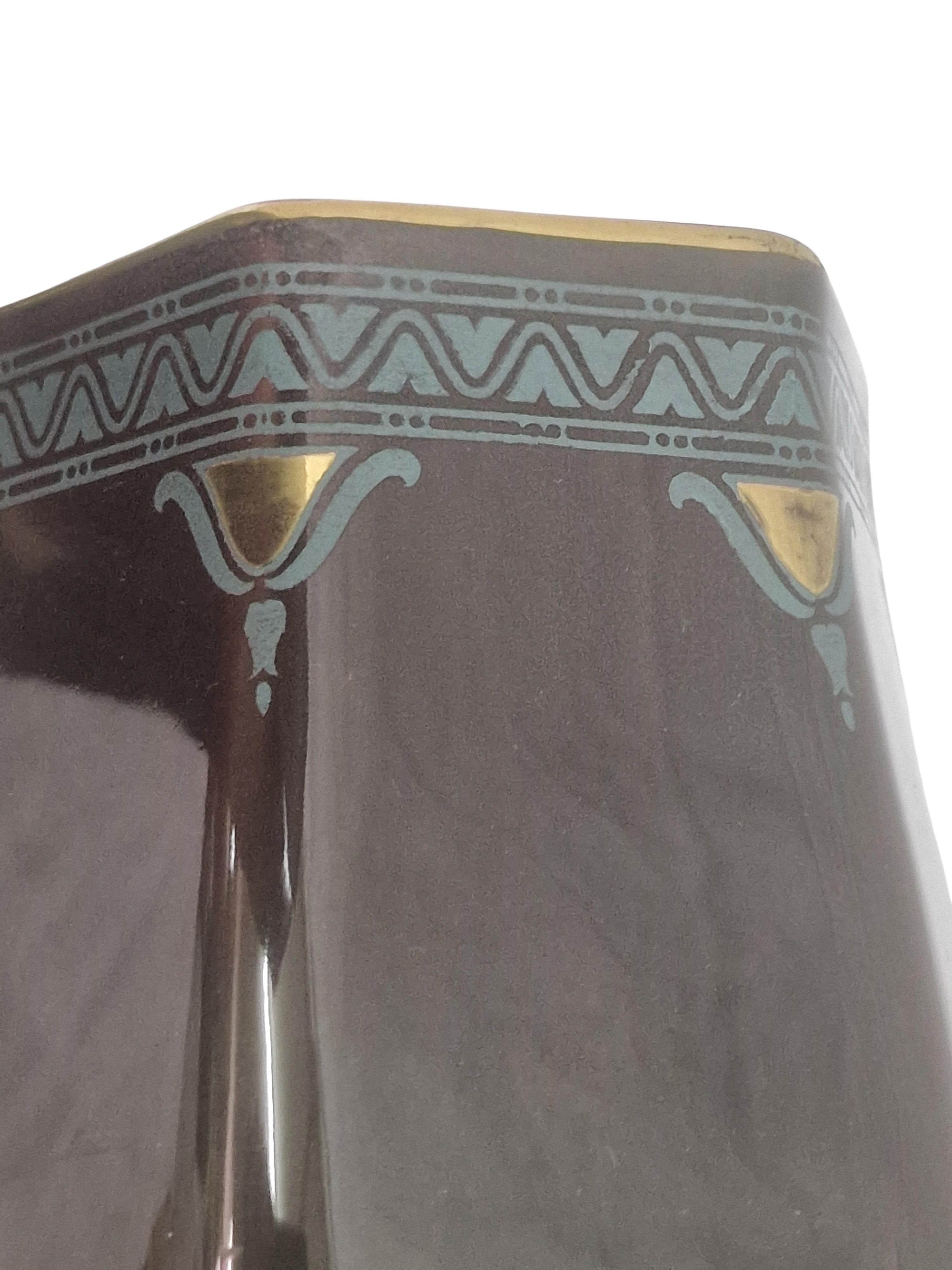 Inizio XX secolo Set di due vasi Sezession eccezionalmente rari Villeroy & Boch 1910 Dresda Germania in vendita