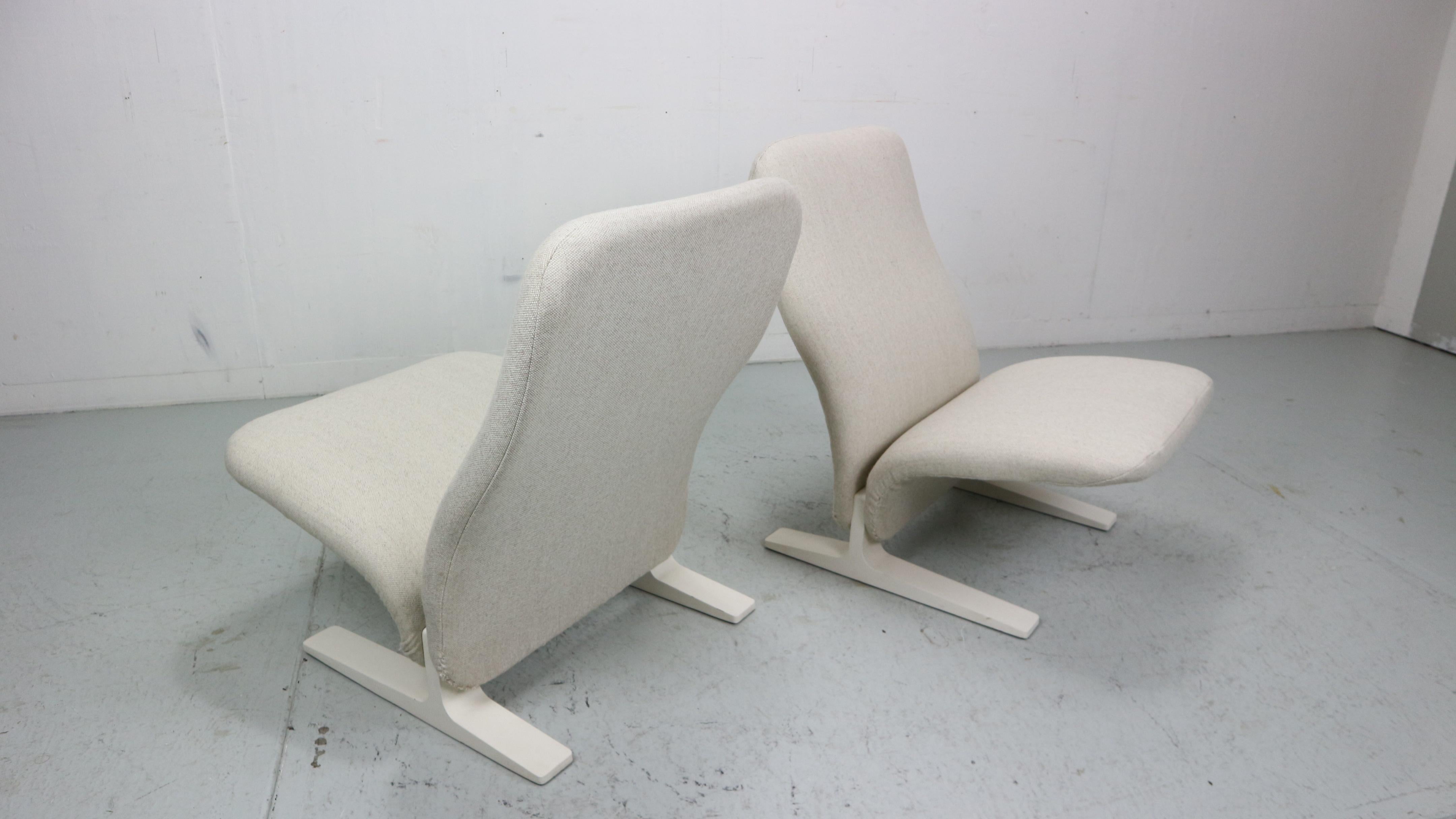 Set of two F780 Concorde Lounge Chairs by Pierre Paulin for Artifort, 1960s For Sale 7